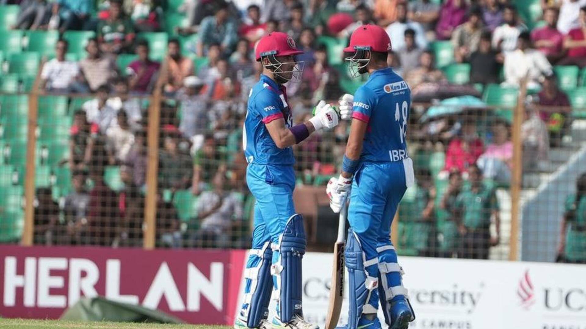 बांग्लादेश बनाम अफगानिस्तान: रहमानुल्लाह गुरबाज और इब्राहिम जादरान के बीच हुई रिकॉर्ड 256 रनों की साझेदारी