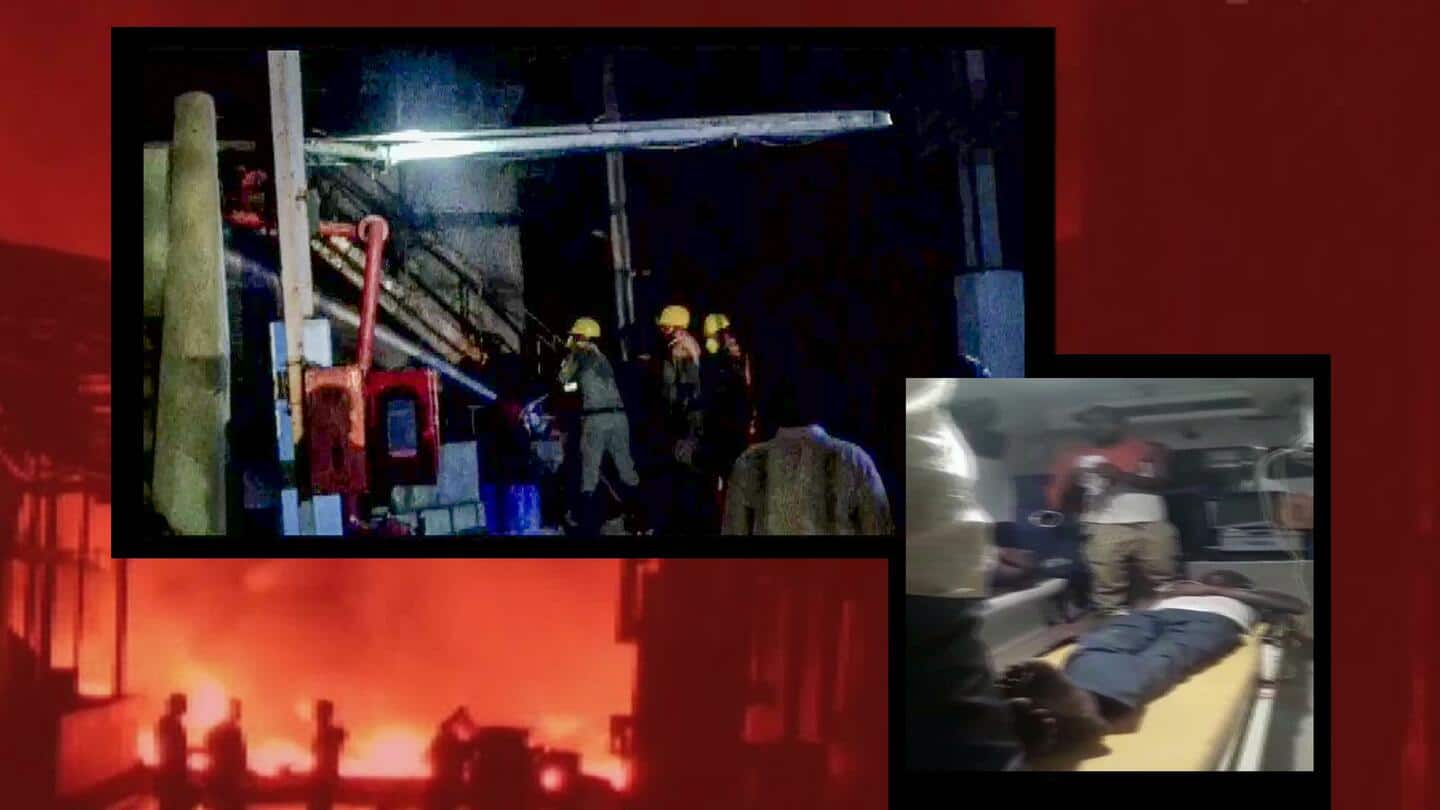 आंध्र प्रदेश: केमिकल फैक्ट्री में आग लगने से 6 लोगों की मौत, 13 घायल