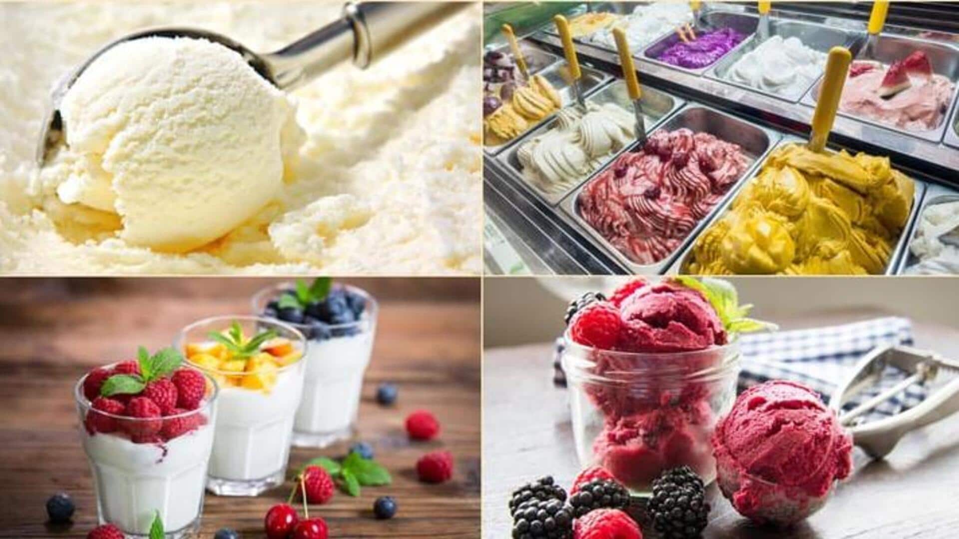 आइसक्रीम, जिलेटो, सॉरबट और फ्रोजन योगर्ट में क्या होता है अंतर?