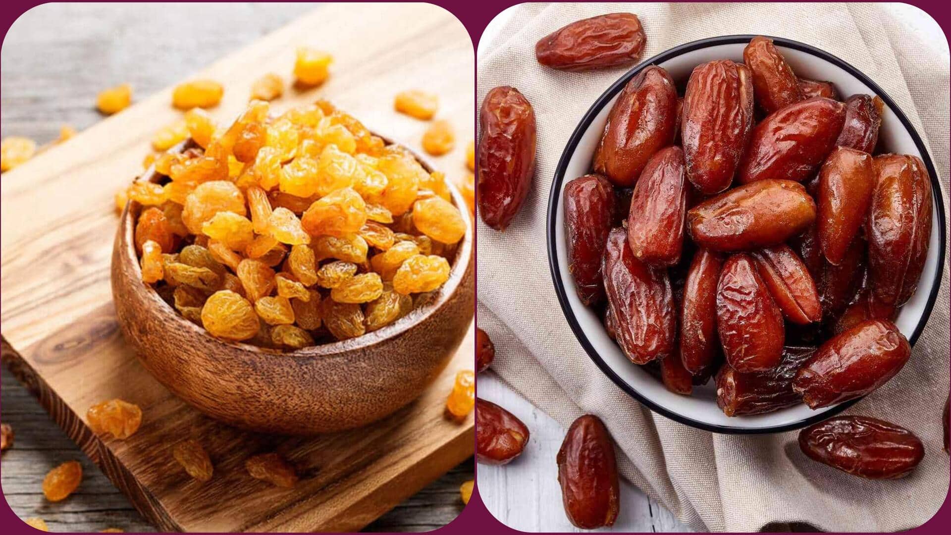 किशमिश बनाम खजूर: इनमें से किसमें अधिक होता है आयरन? जानें