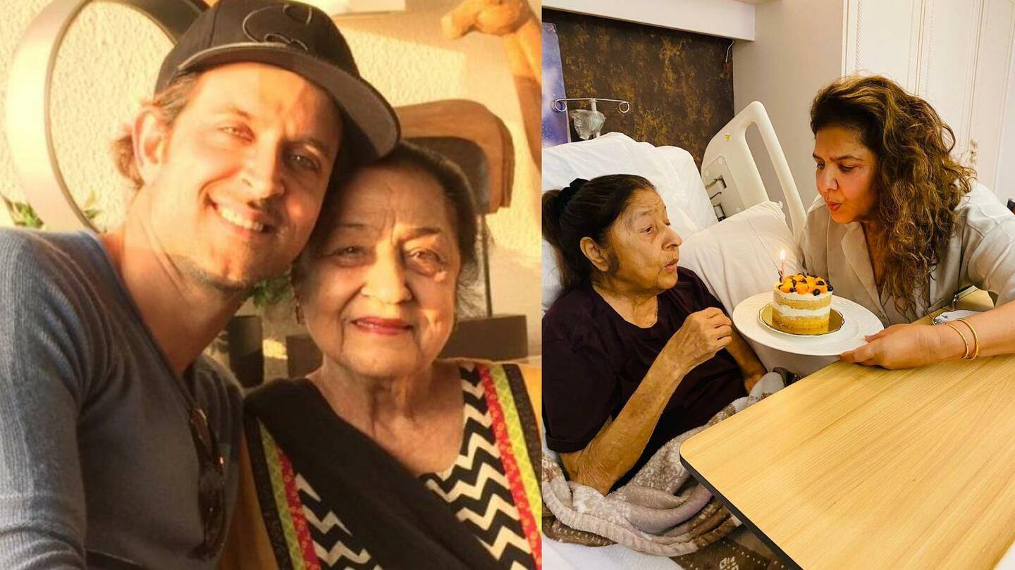 ऋतिक रोशन की नानी पद्मा रानी ओमप्रकाश का 91 साल की उम्र में निधन