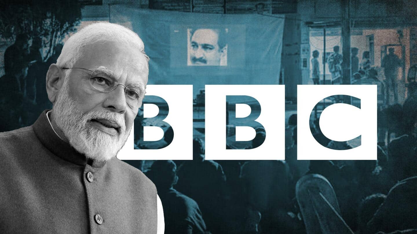 हैदराबाद विश्वविद्यालय में हुई प्रधानमंत्री मोदी पर बनी BBC की विवादित डॉक्यूमेंट्री की स्क्रीनिंग