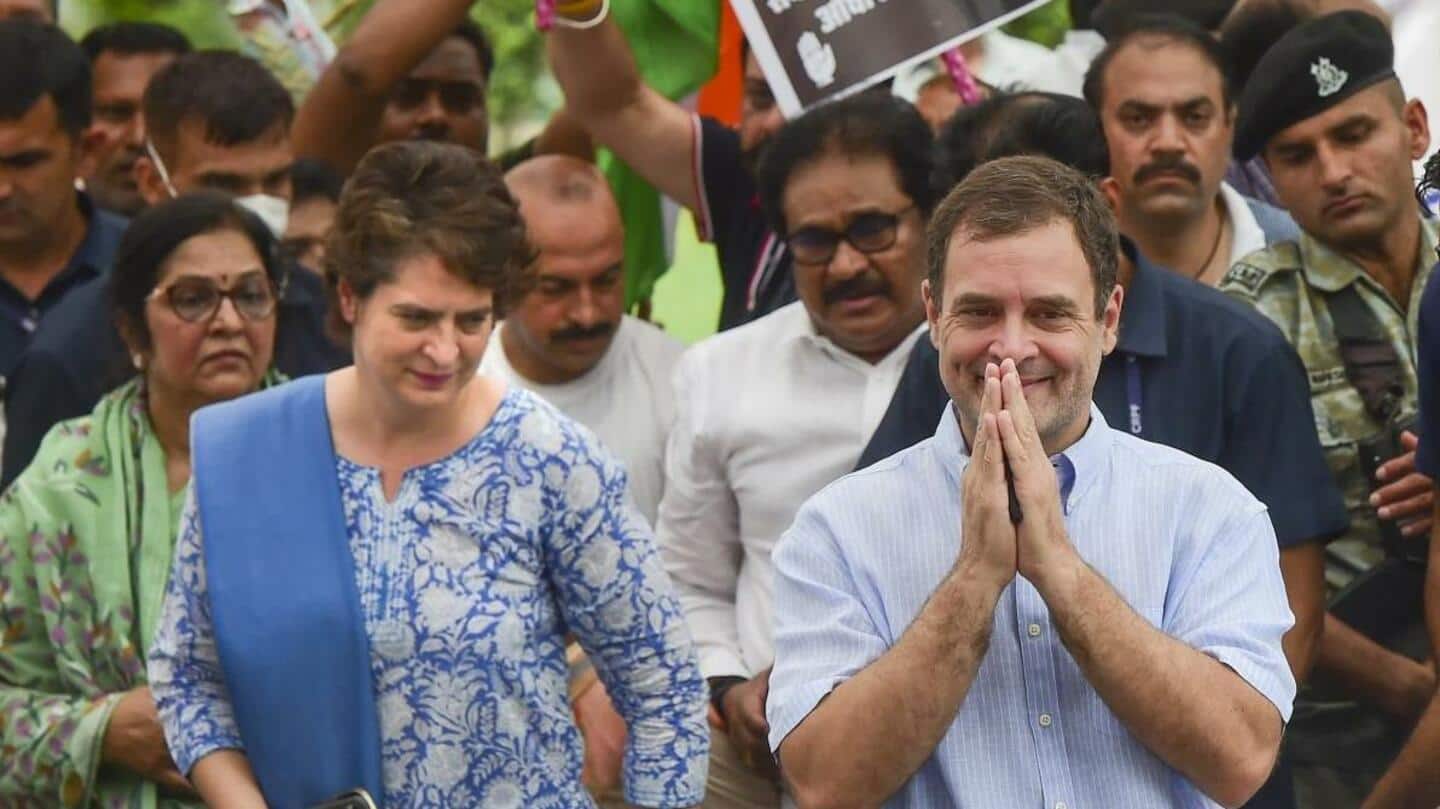 चौथे दौर की पूछताछ के लिए ED कार्यालय पहुंचे राहुल गांधी, कांग्रेस का जंतर-मंतर पर धरना