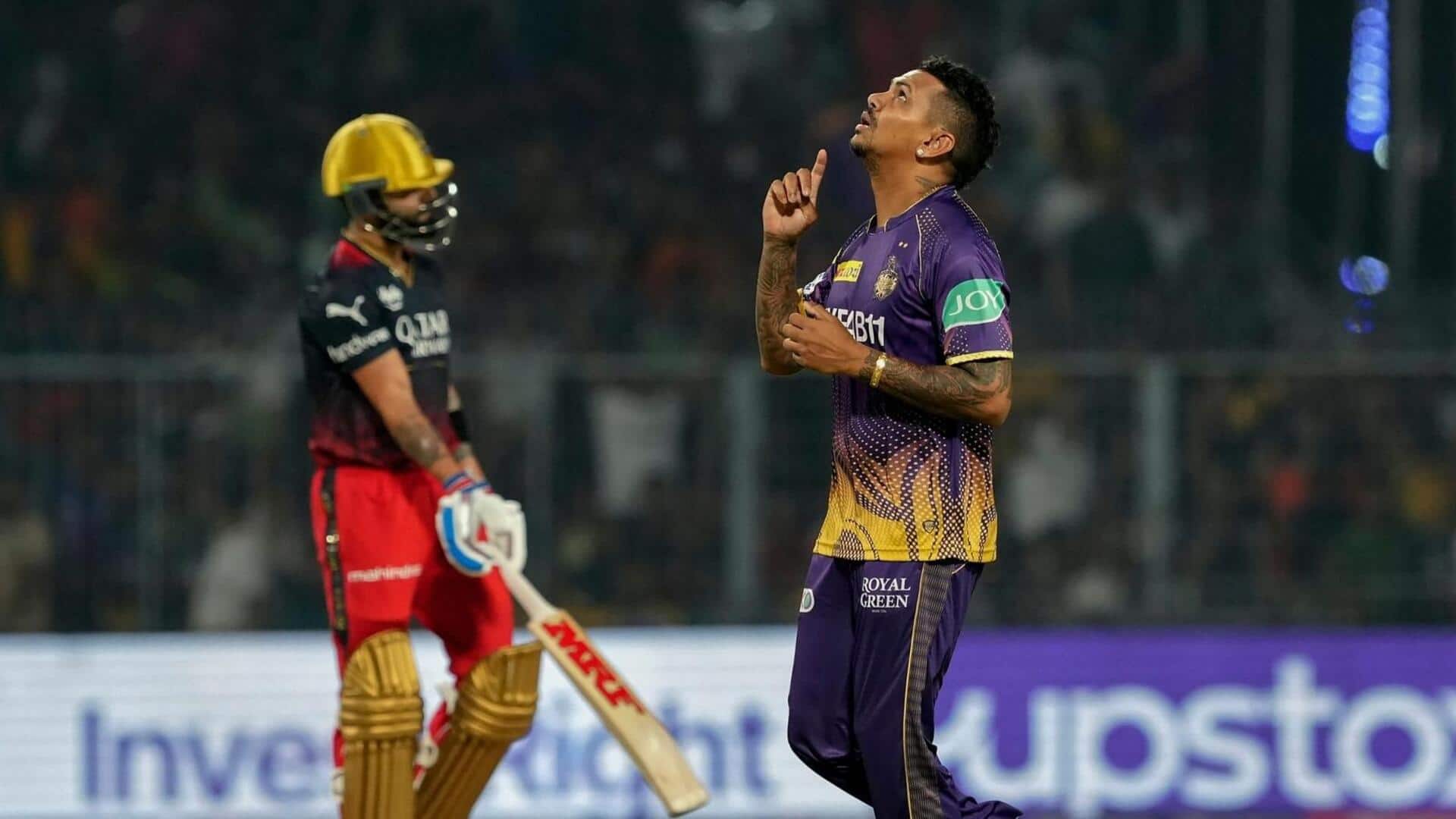 IPL में विराट कोहली को सर्वाधिक बार आउट करने वाले स्पिनर हैं सुनील नरेन, जानिए आंकड़े