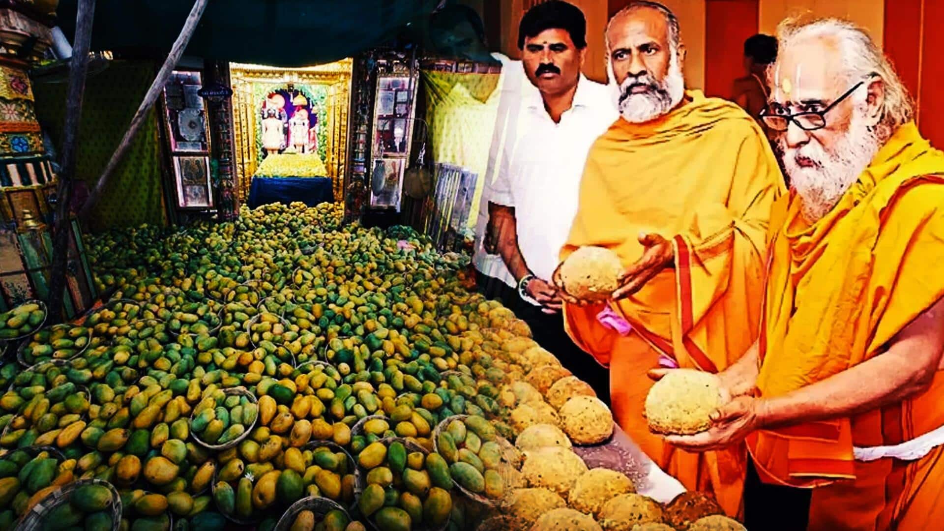 गुजरात: स्वामीनारायण मंदिर में भगवान को लगाया गया 10,000 किलो आम का भोग