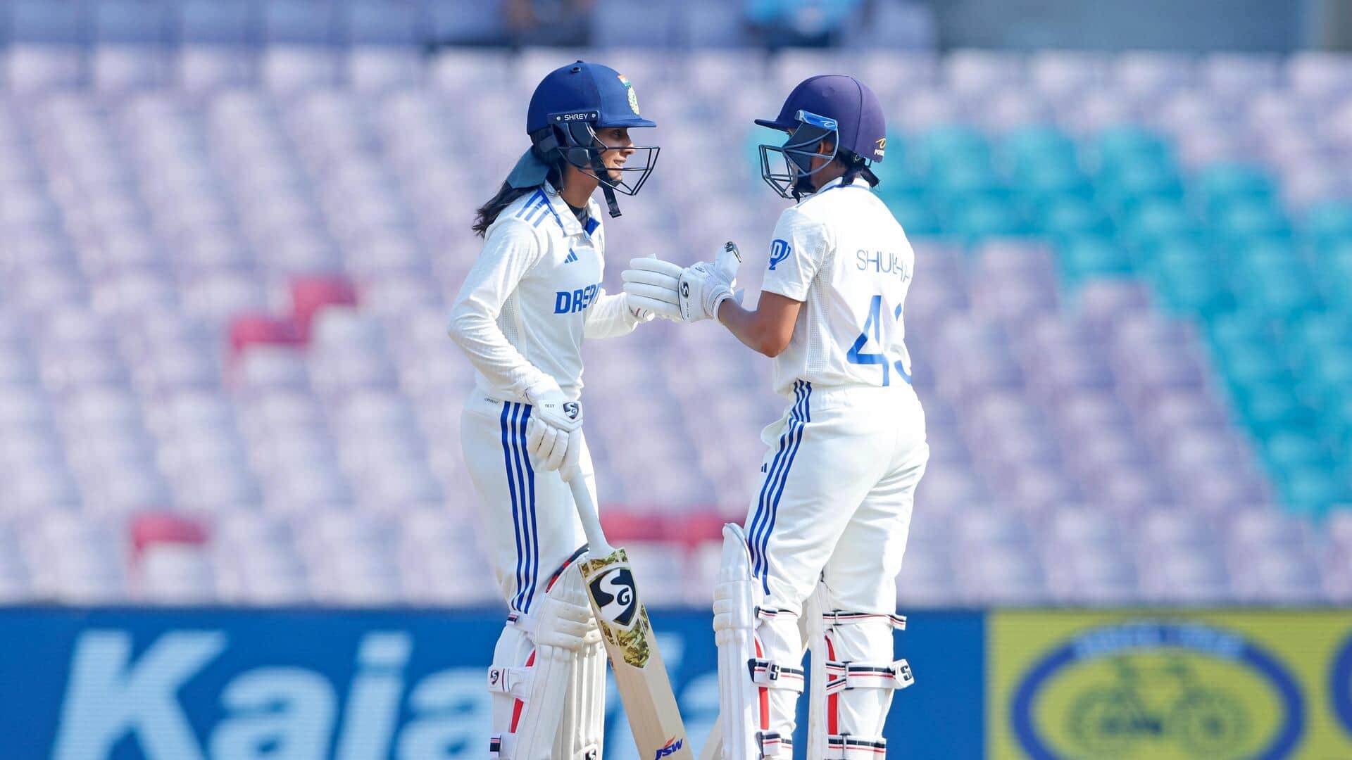 महिला टेस्ट: पहले दिन 400+ रन बनाने वाली दूसरी टीम बनी भारत, ऐसा रहा पहला दिन