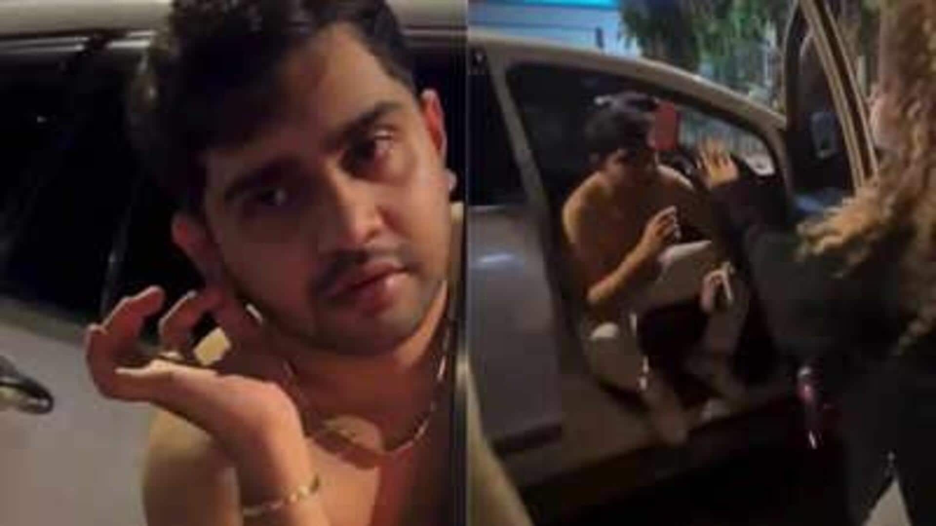 नशे में धुत MNS नेता के बेटे ने मराठी भाषी महिला को दी गाली, देखिए वीडियो नशे में धुत MNS नेता के बेटे ने मराठी भाषी महिला को दी गाली, देखिए वीडियो