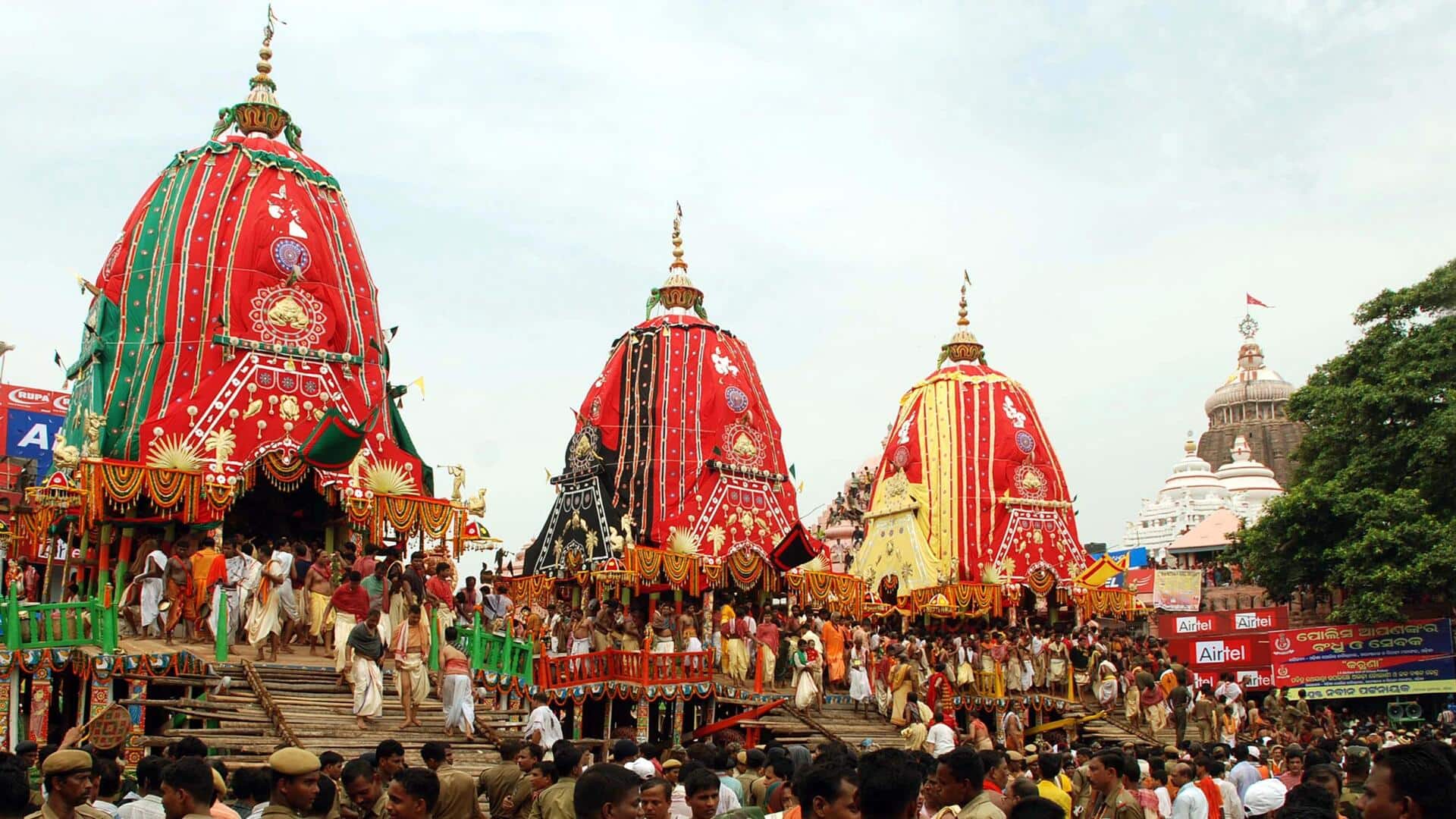 ओडिशा: 3 जिलों में भगवान जगन्नाथ की रथयात्रा के दौरान 3 की मौत, 8 अन्य घायल