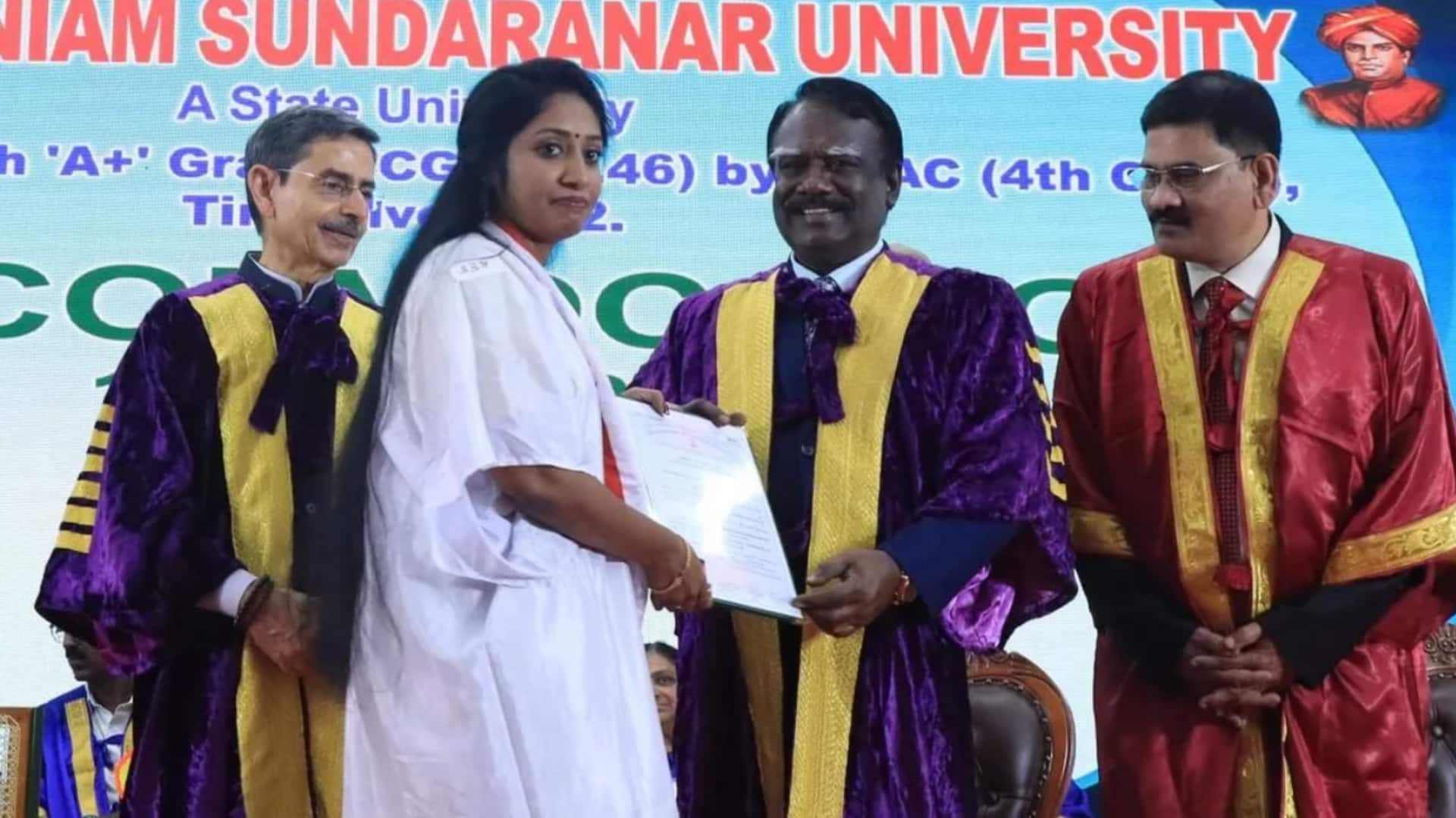 तमिलनाडु: PhD छात्रा ने राज्यपाल से नहीं ली डिग्री, कहा- तमिल हितों के खिलाफ काम किया 