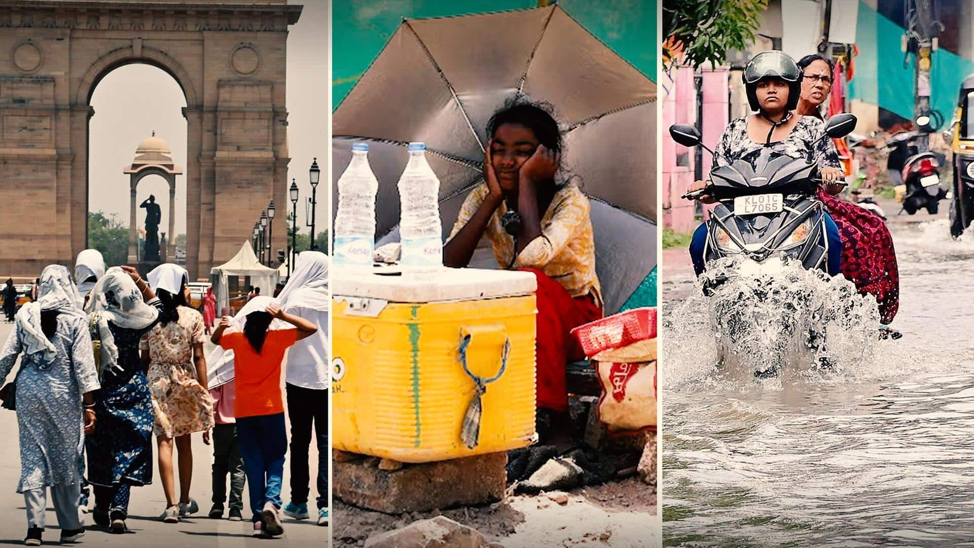 उत्तर भारत में भीषण गर्मी से लोग परेशान, केरल में बारिश से 4 की मौत