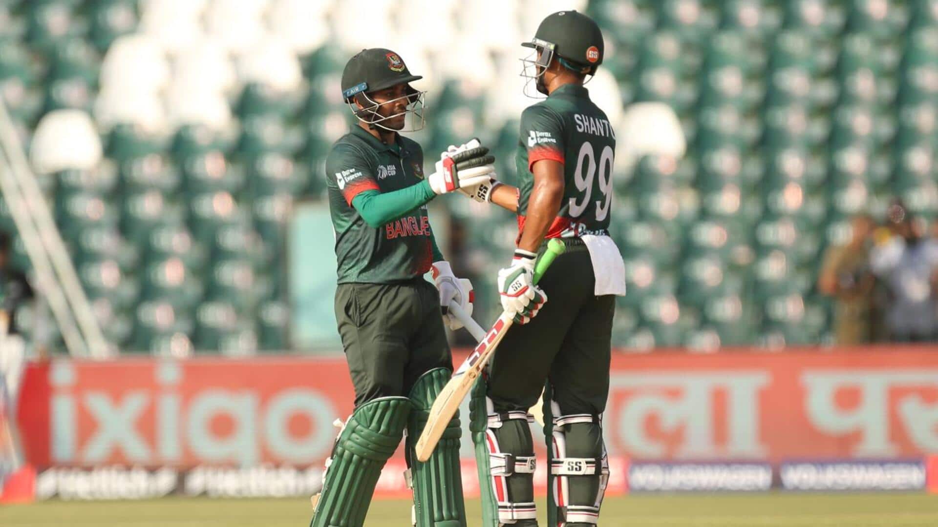 एशिया कप 2023: बांग्लादेश ने विदेशी धरती पर बनाया वनडे में अपना सबसे बड़ा स्कोर
