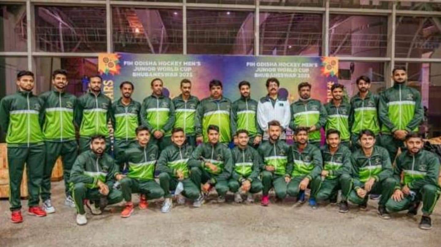 पुरुष जूनियर हॉकी विश्व कप 2021 के लिए पाकिस्तान की टीम भारत पहुंची