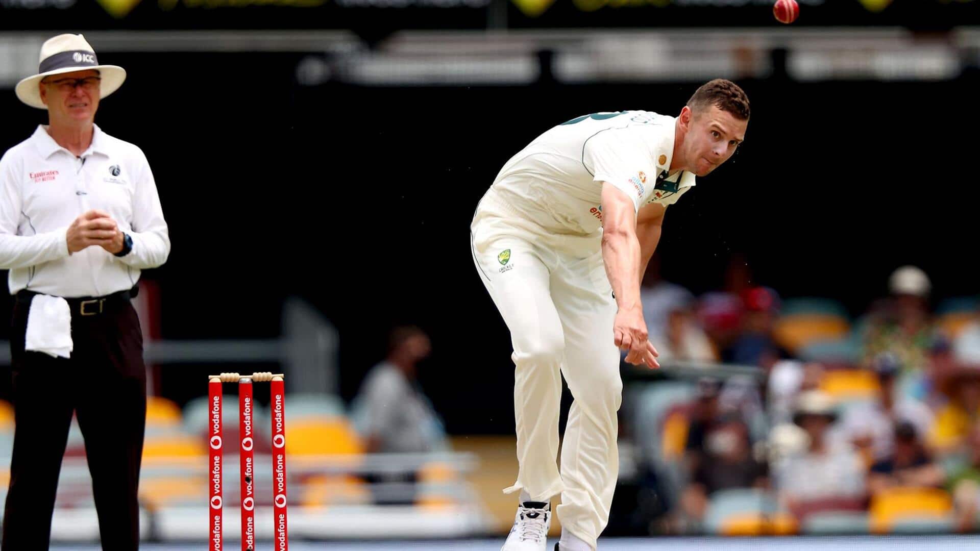 दूसरा टेस्ट: जोश हेजलवुड ने न्यूजीलैंड की पहली पारी में लिए 5 विकेट, जानिए उनके आंकड़े
