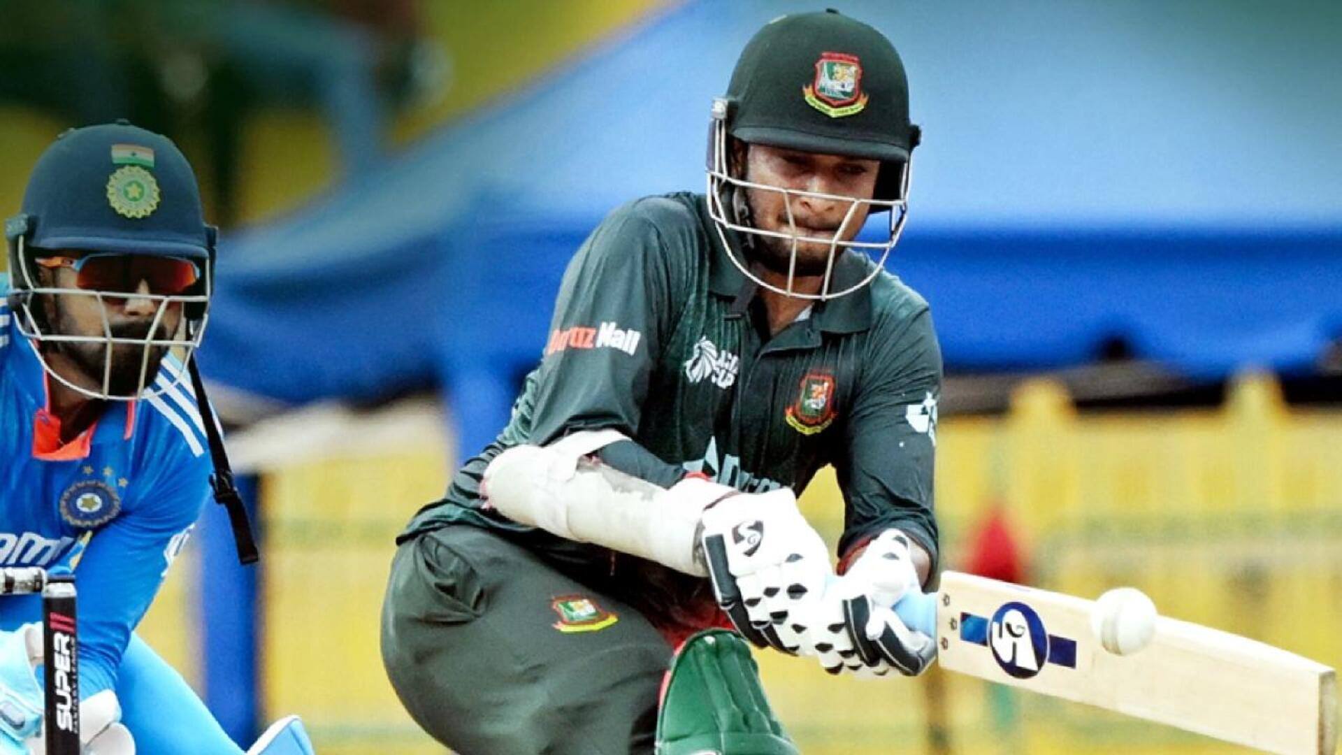 वनडे विश्व कप 2023: अफगानिस्तान के खिलाफ मैच से बाहर हो सकते हैं शाकिब अल हसन