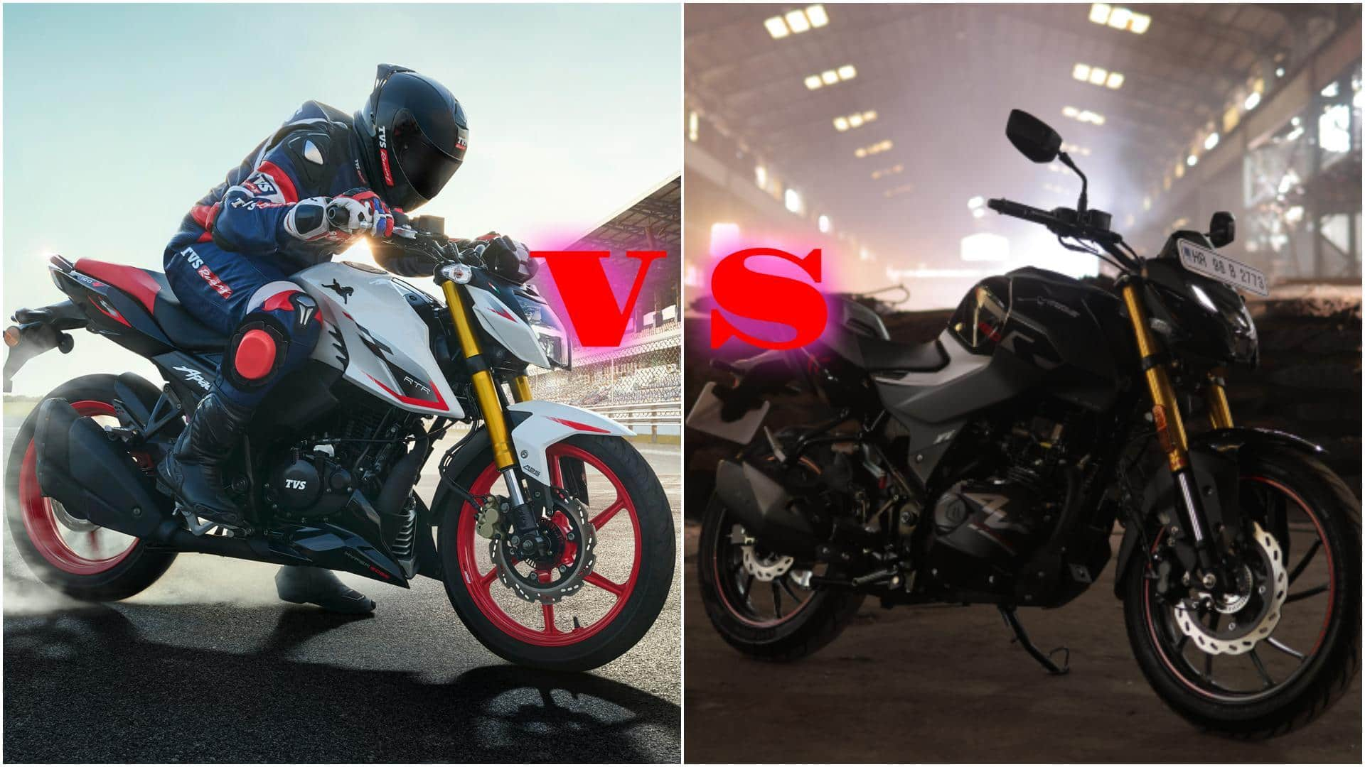 TVS अपाचे RTR 160 4V बनाम हीरो एक्सट्रीम 160R 4V: दोनों से कौन-सी है बेहतर? 