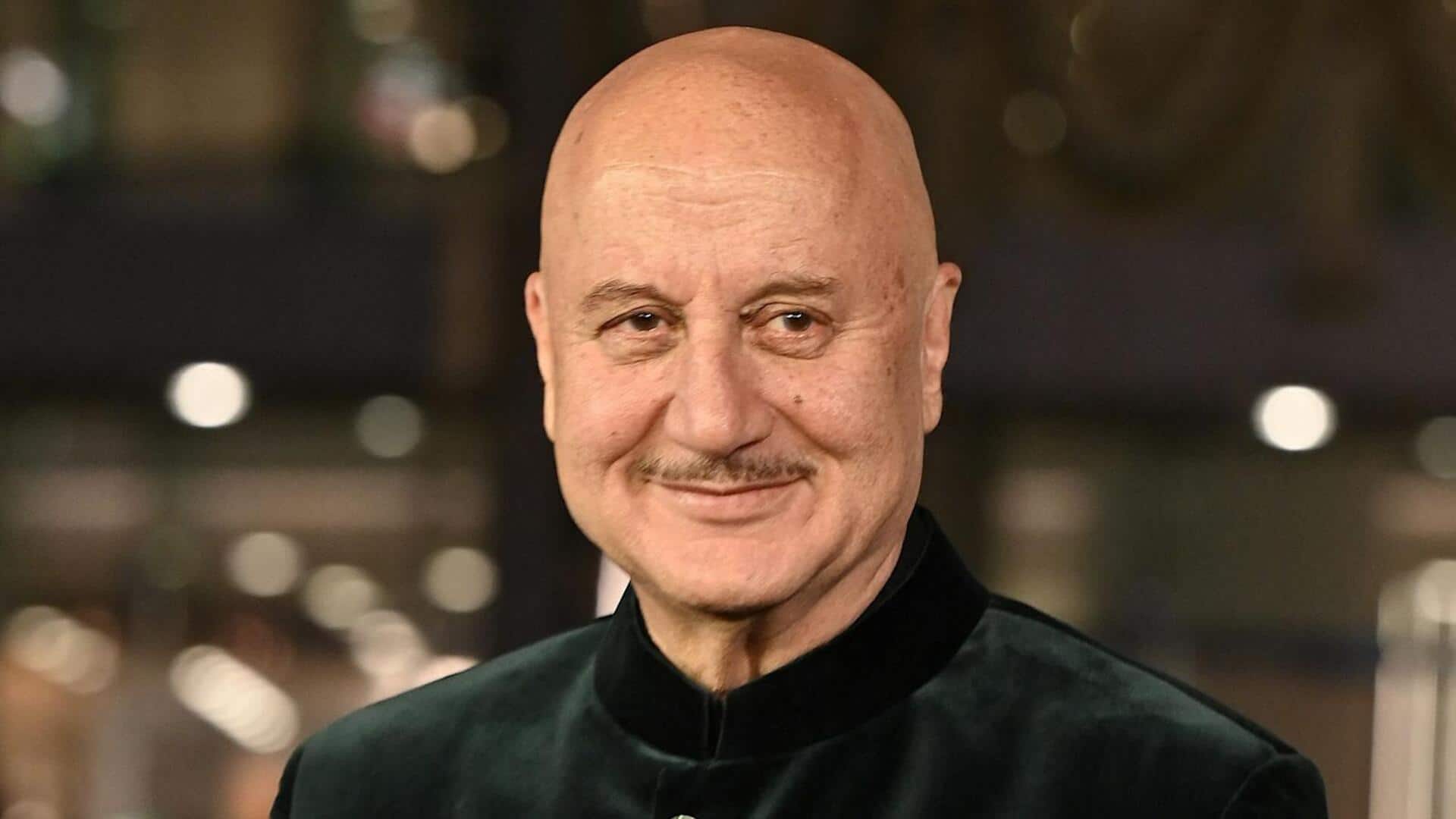 अनुपम खेर ने किया नई फिल्म का ऐलान, शीर्षक के साथ दिखाई पहली झलक