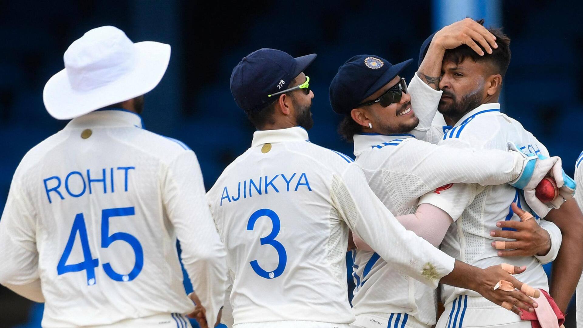 दूसरा टेस्ट: वेस्टइंडीज की पहली पारी 255 रन पर सिमटी, भारत ने हासिल की मजबूत बढ़त 