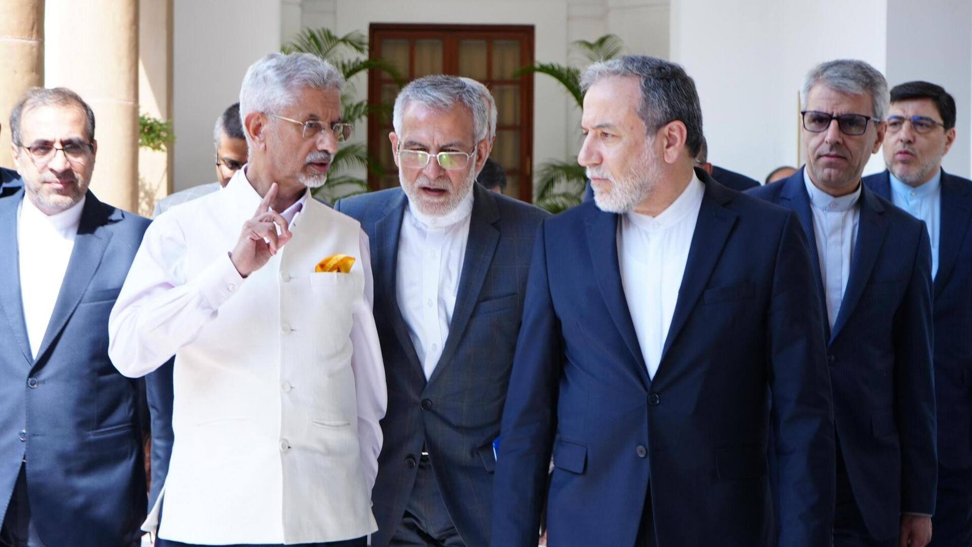 भारत दौरे पर आए ईरान के विदेश मंत्री को पाकिस्तान तनाव की जानकारी दी गई भारत दौरे पर आए ईरान के विदेश मंत्री को पाकिस्तान तनाव की जानकारी दी गई