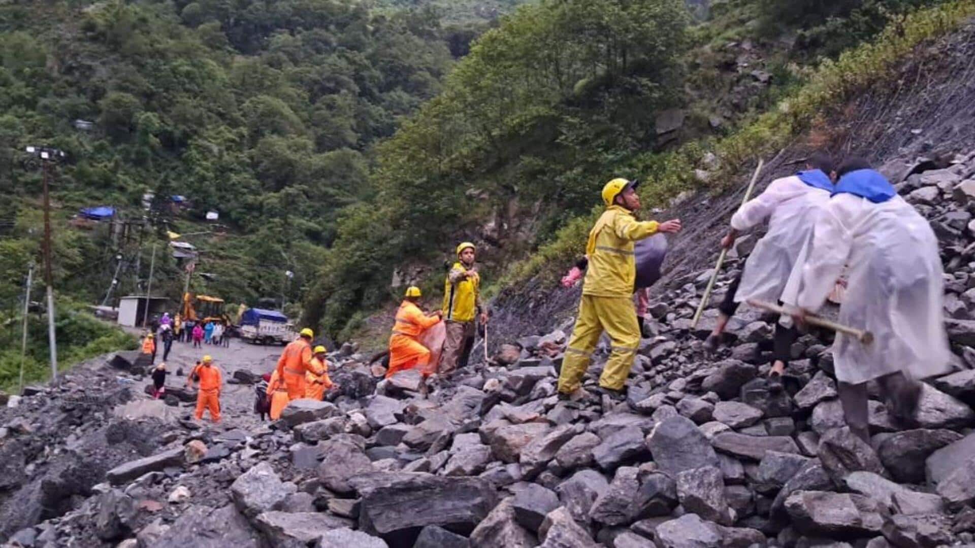 उत्तराखंड: सोनप्रयाग में भूस्खलन के बाद केदारनाथ यात्रा स्थगित, 100 तीर्थयात्रियों को बचाया गया