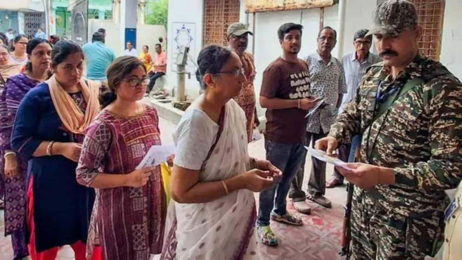 पश्चिम बंगाल में दोबारा मतदान के दौरान हिंसा, TMC कार्यकर्ताओं पर हमले का आरोप; लाठीचार्ज