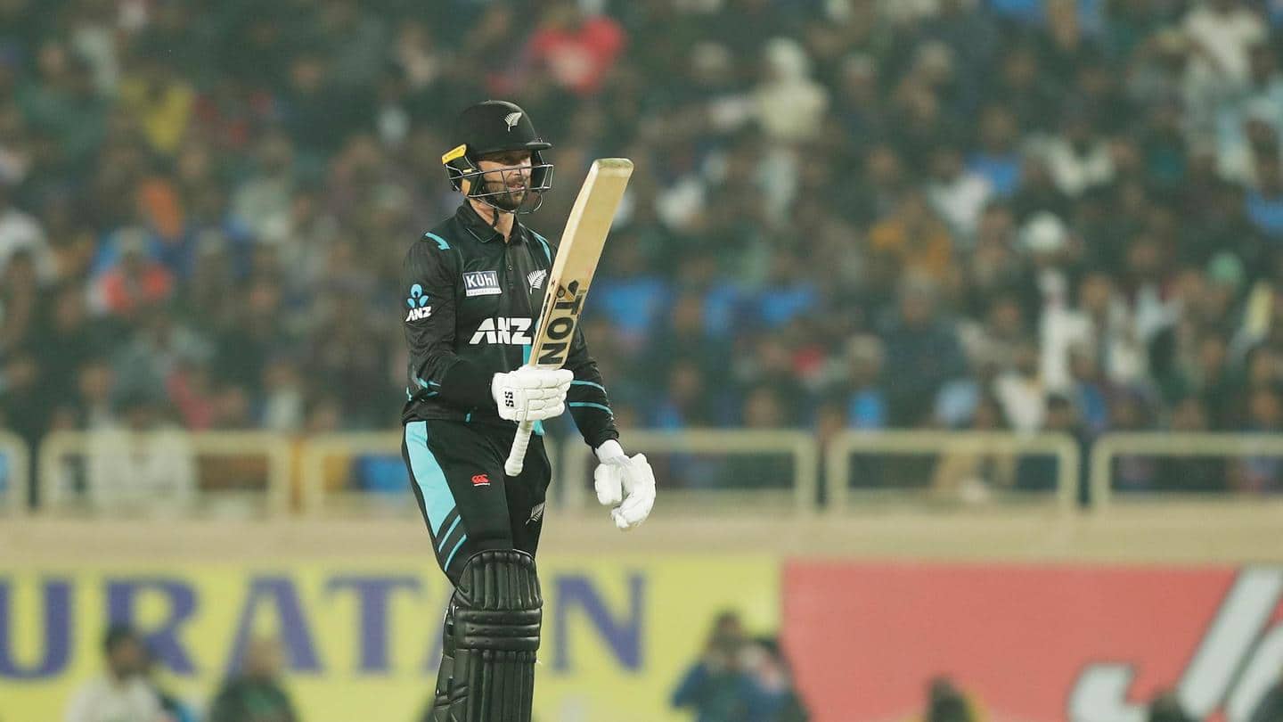 पहला टी-20: न्यूजीलैंड ने भारत को दिया 177 का लक्ष्य, कॉनवे-मिचेल ने लगाए अर्धशतक 