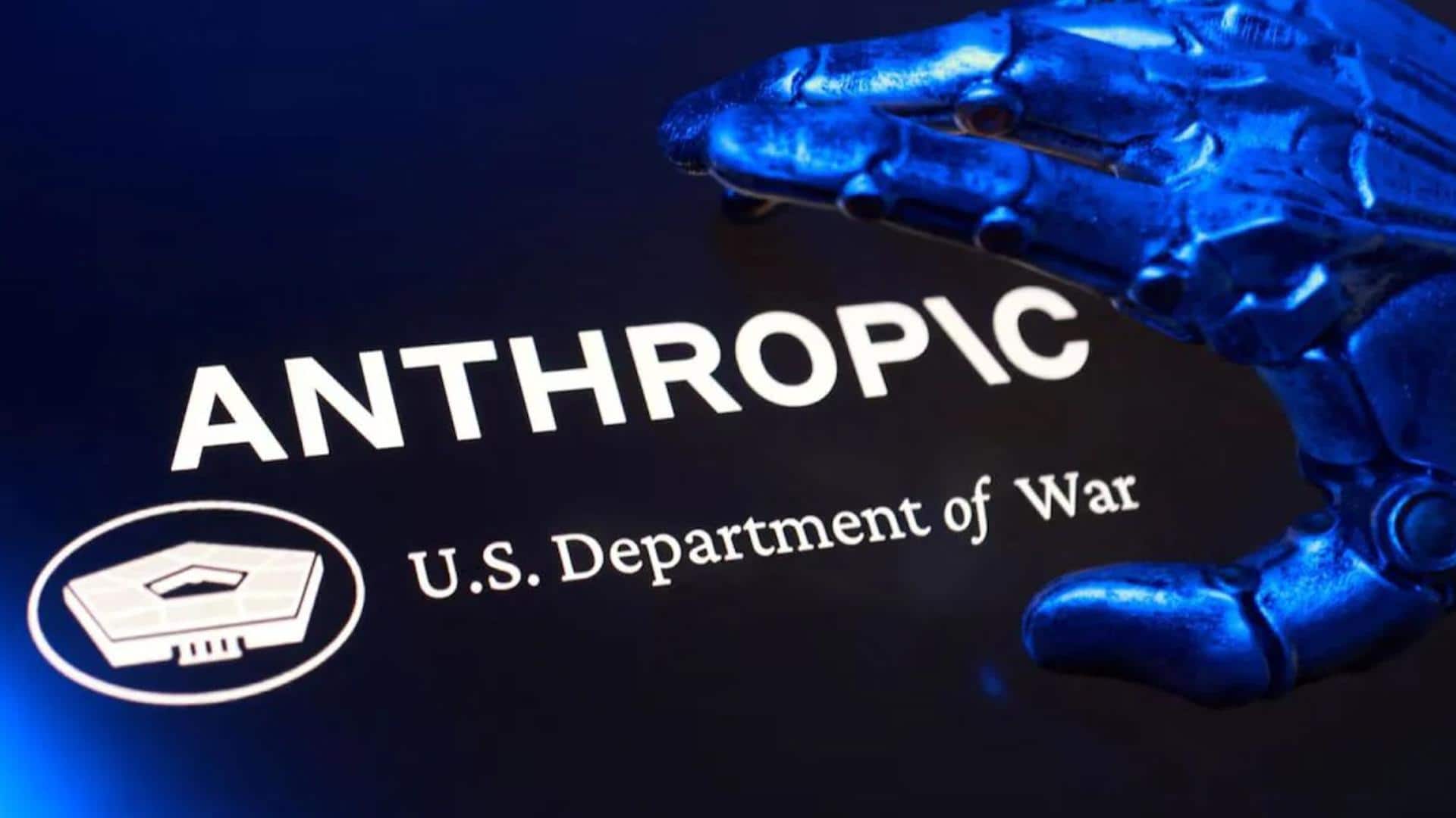 AI के सैन्य उपयोग विवाद पर एंथ्रोपिक अमेरिकी रक्षा विभाग को अदालत में देगी चुनौती