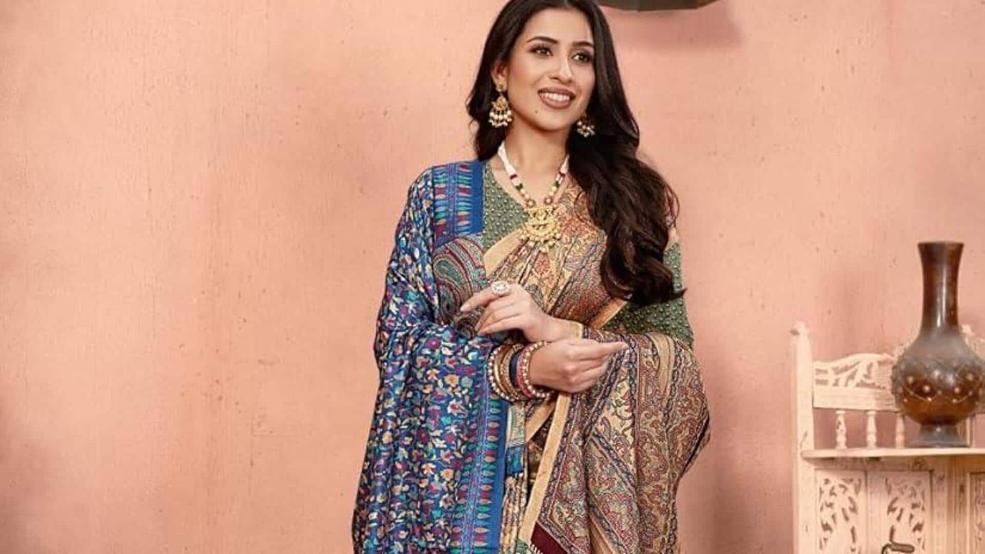 साड़ी के साथ शॉल को स्टाइल करने के लिए अपनाएं ये तरीका, लुक लगेगा स्टाइलिश