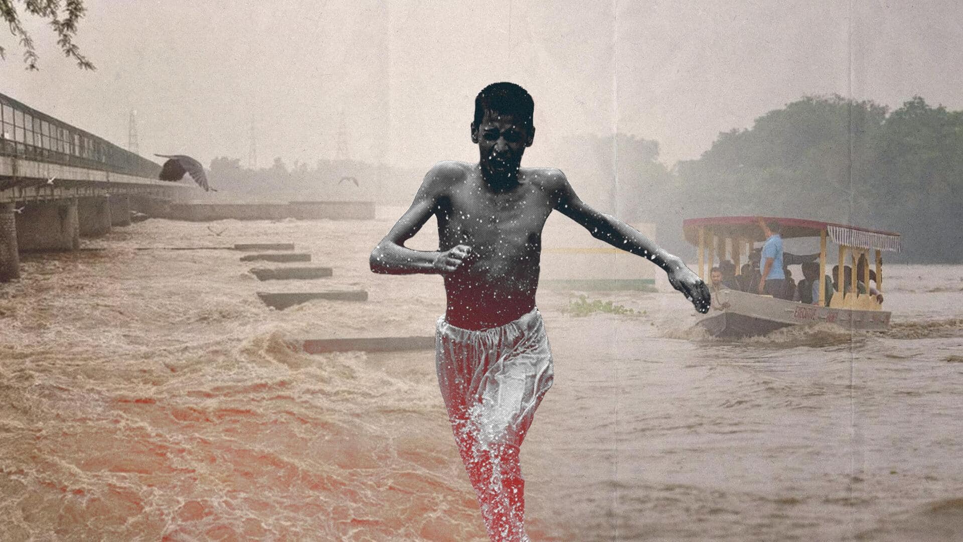 दिल्ली में बाढ़: यमुना का जलस्तर फिर बढ़ा, कई अहम इलाके डूबे; स्कूल-कॉलेज बंद
