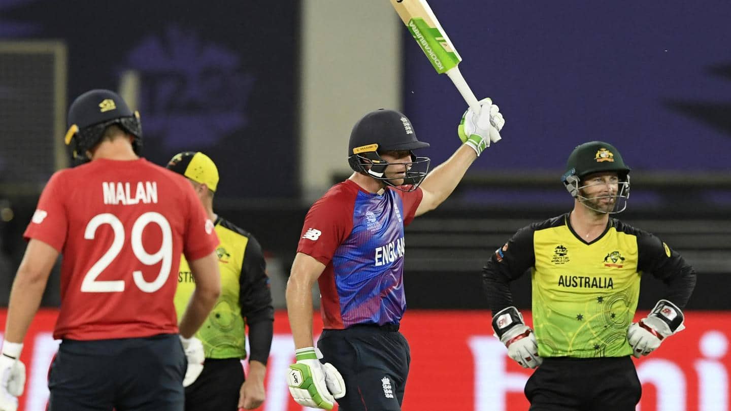 टी-20 विश्व कप: इंग्लैंड ने ऑस्ट्रेलिया को 8 विकेट से हराया, मैच में बने ये रिकॉर्ड्स