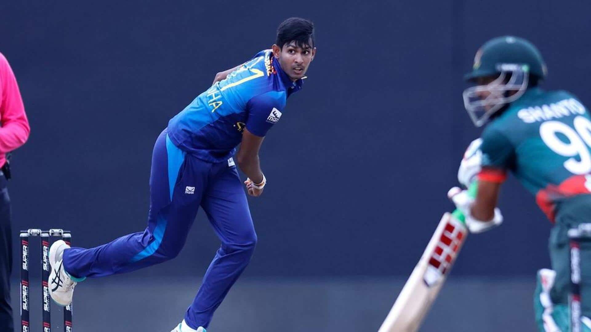 बांग्लादेश बनाम श्रीलंका: मथीशा पथिराना ने की वनडे करियर की सर्वश्रेष्ठ गेंदबाजी, जानिए उनके आंकड़े