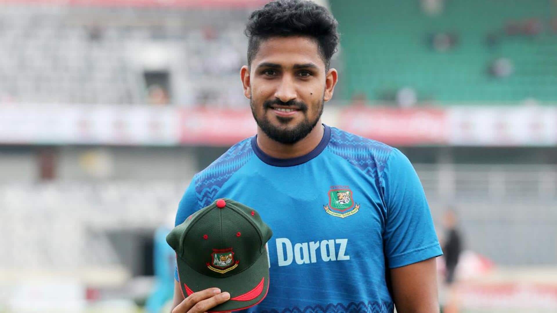 बांग्लादेश बनाम न्यूजीलैंड: खालिद अहमद ने किया वनडे डेब्यू, जानिए घरेलू क्रिकेट में उनका प्रदर्शन 