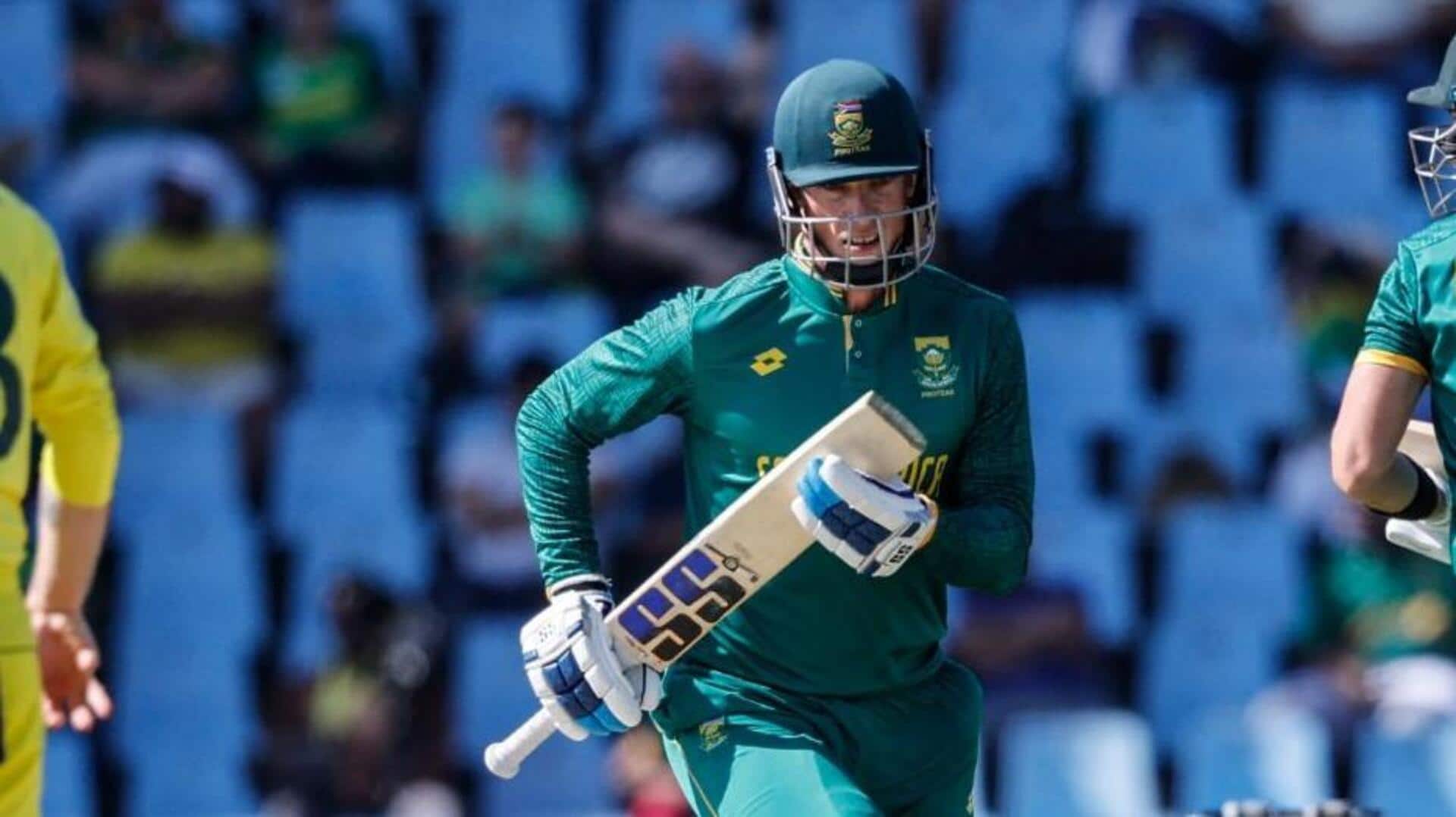 दक्षिण अफ्रीका बनाम ऑस्ट्रेलिया: रासी वैन डेर डुसेन ने लगाया वनडे करियर का 12वां अर्धशतक