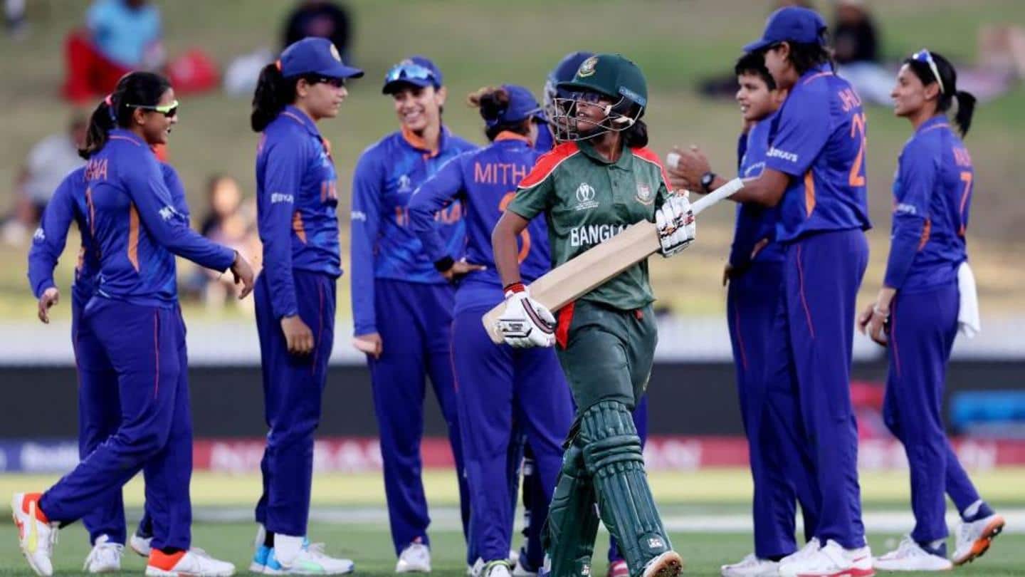 महिला क्रिकेट विश्व कप: बांग्लादेश को हराकर भारत ने दर्ज की तीसरी जीत, बने ये रिकार्ड्स