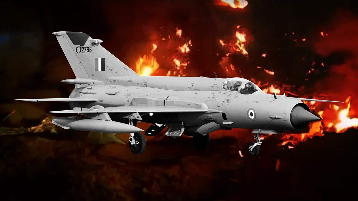 राजस्थान: बाड़मेर में वायुसेना का मिग-21 विमान दुर्घटनाग्रस्त, सवार दोनों पायलट वीरगति को प्राप्त
