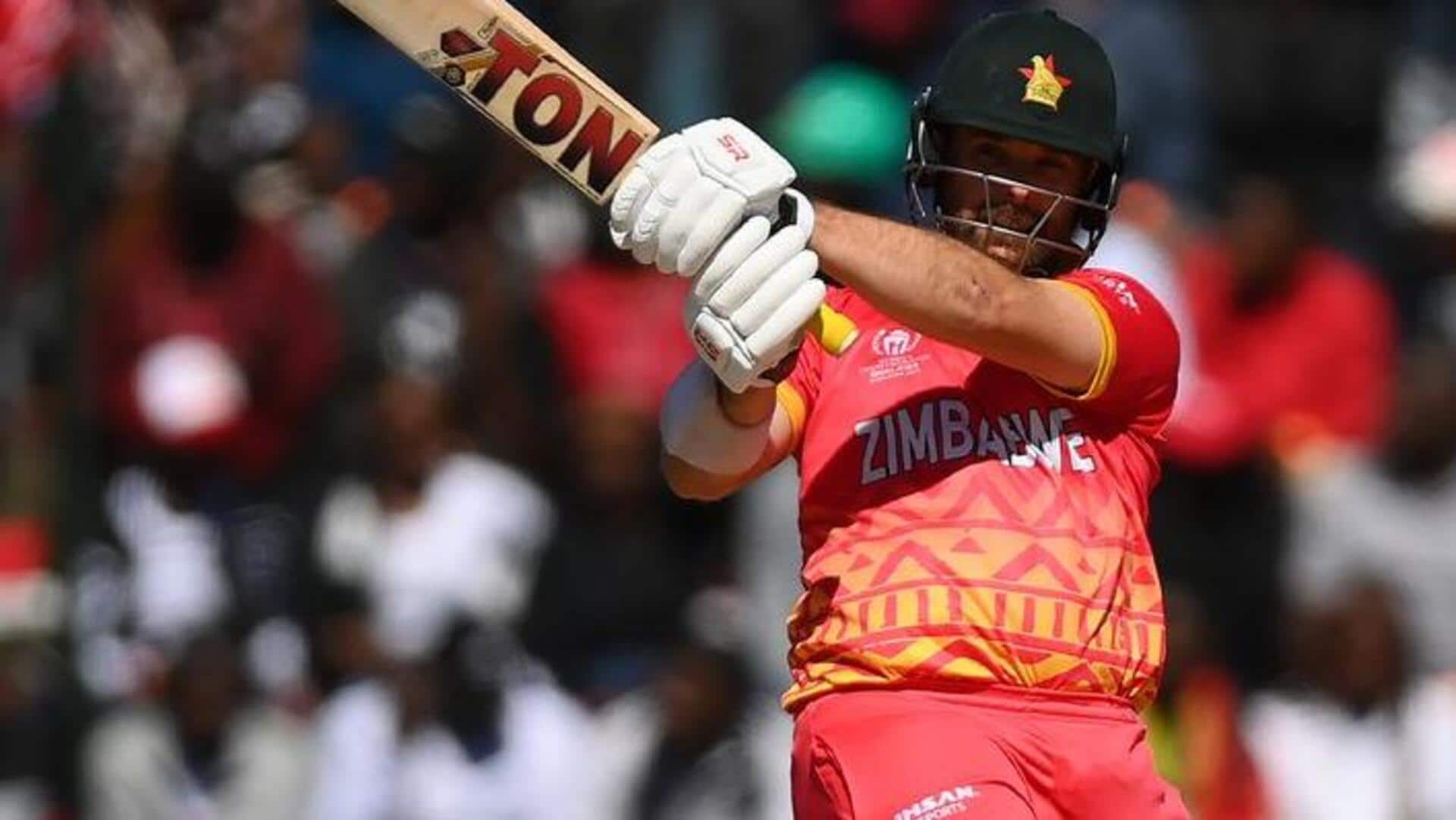 जिम्बाब्वे बनाम वेस्टइंडीज: रयान बर्ल ने लगाया वनडे करियर का 5वां अर्धशतक, जानिए उनके आंकड़े