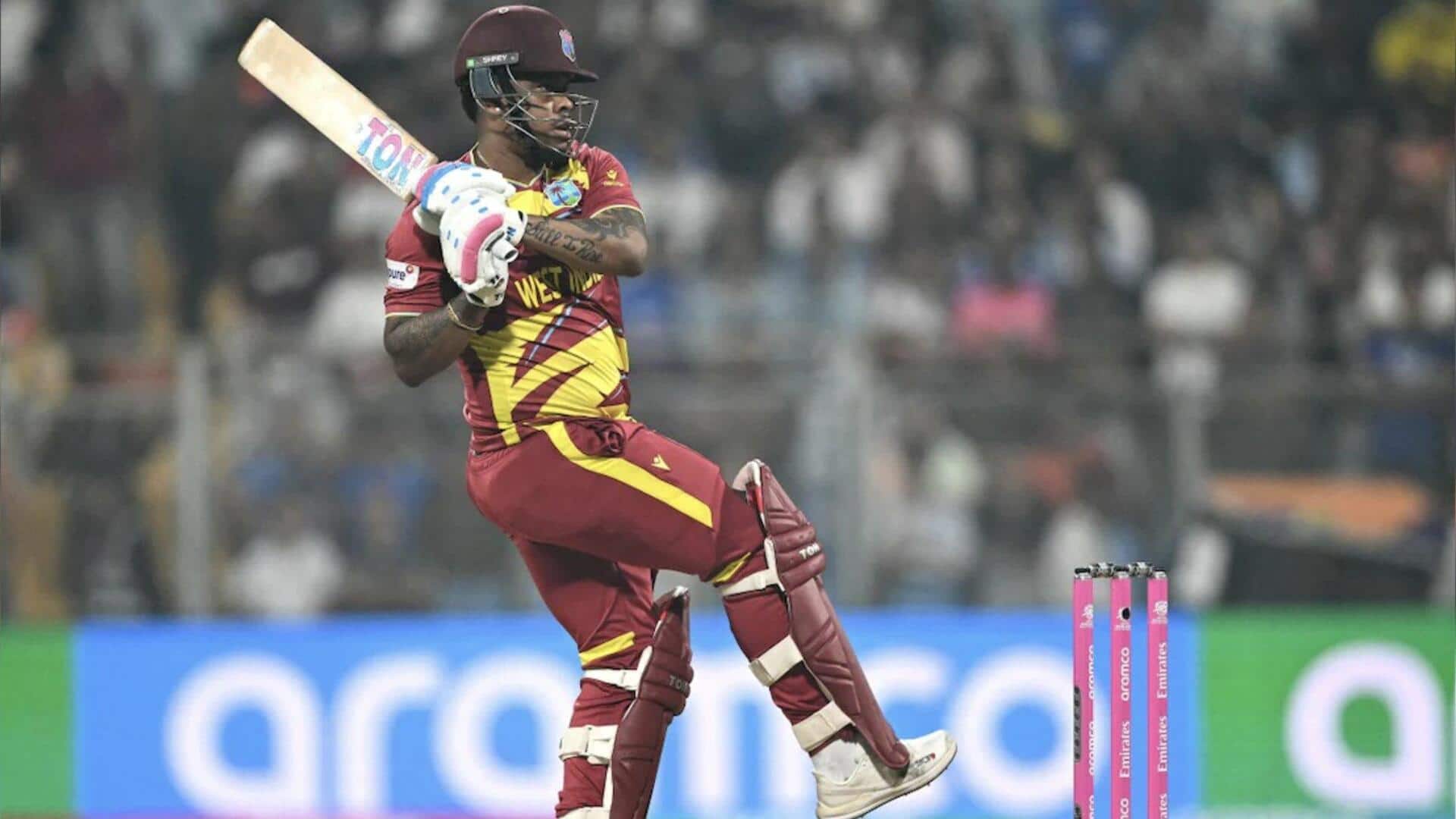 शिमरोन हेटमायर टी-20 विश्व कप के एक संस्करण में सबसे ज्यादा छक्के लगाने वाले बल्लेबाज बने