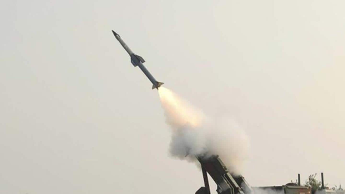 भारत ने किया सतह से हवा में मार करने वाली मिसाइल का सफल परीक्षण