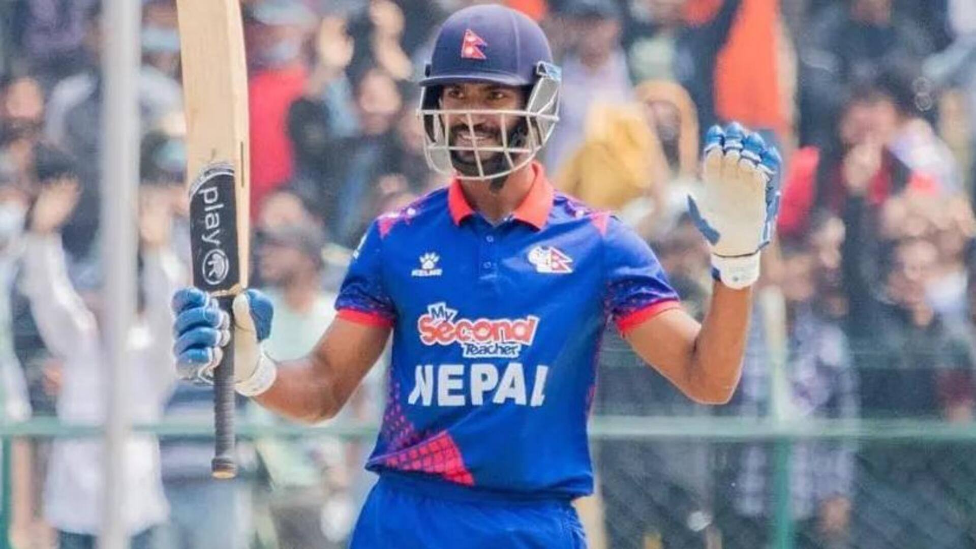 भारत बनाम नेपाल: आसिफ शेख ने लगाया वनडे करियर का 10वां अर्धशतक, जानिए उनके आंकड़े