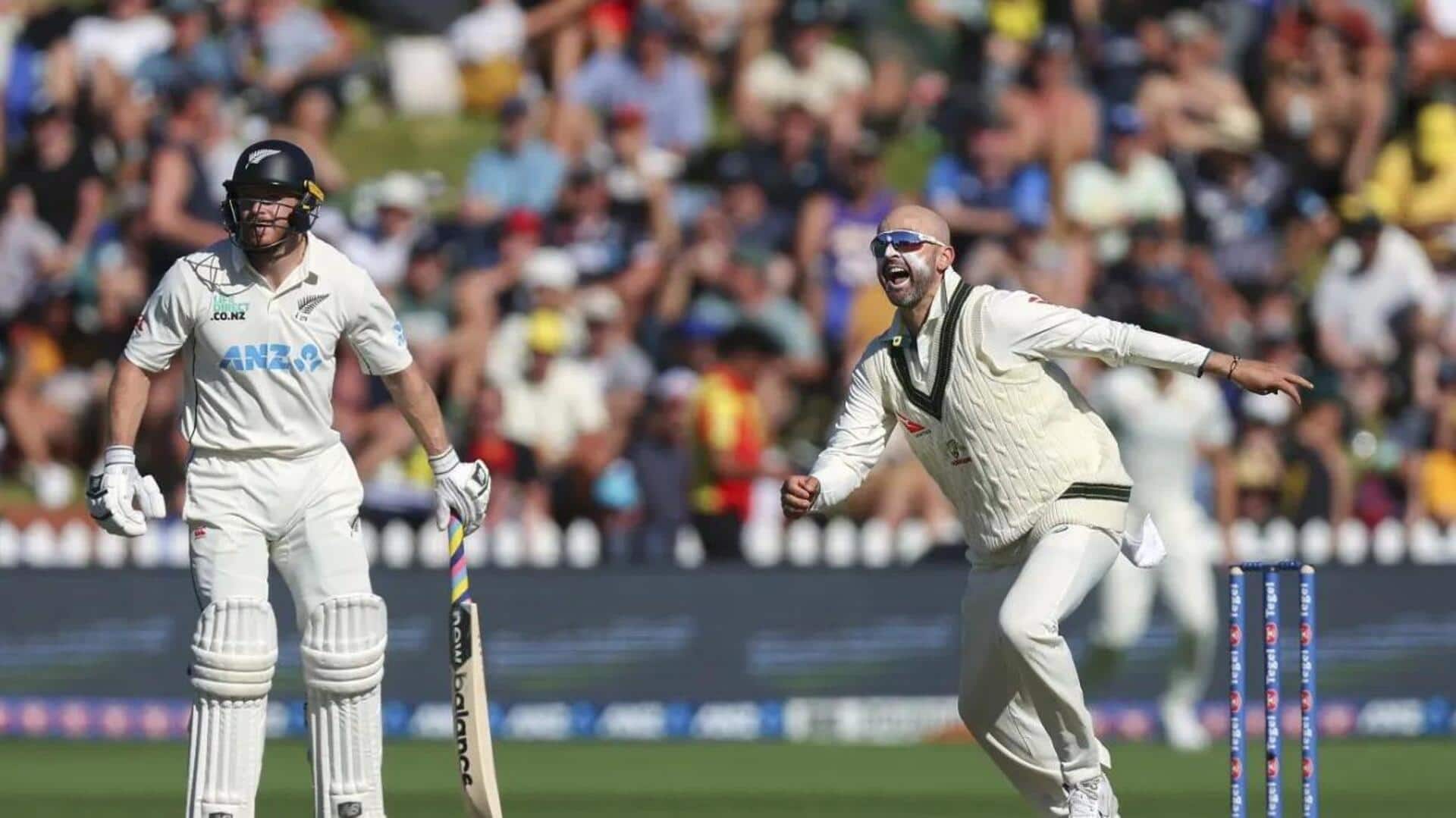 पहला टेस्ट: नाथन लियोन ने न्यूजीलैंड के खिलाफ तीसरी बार झटके 4 विकेट, वाल्श को पछाड़ा