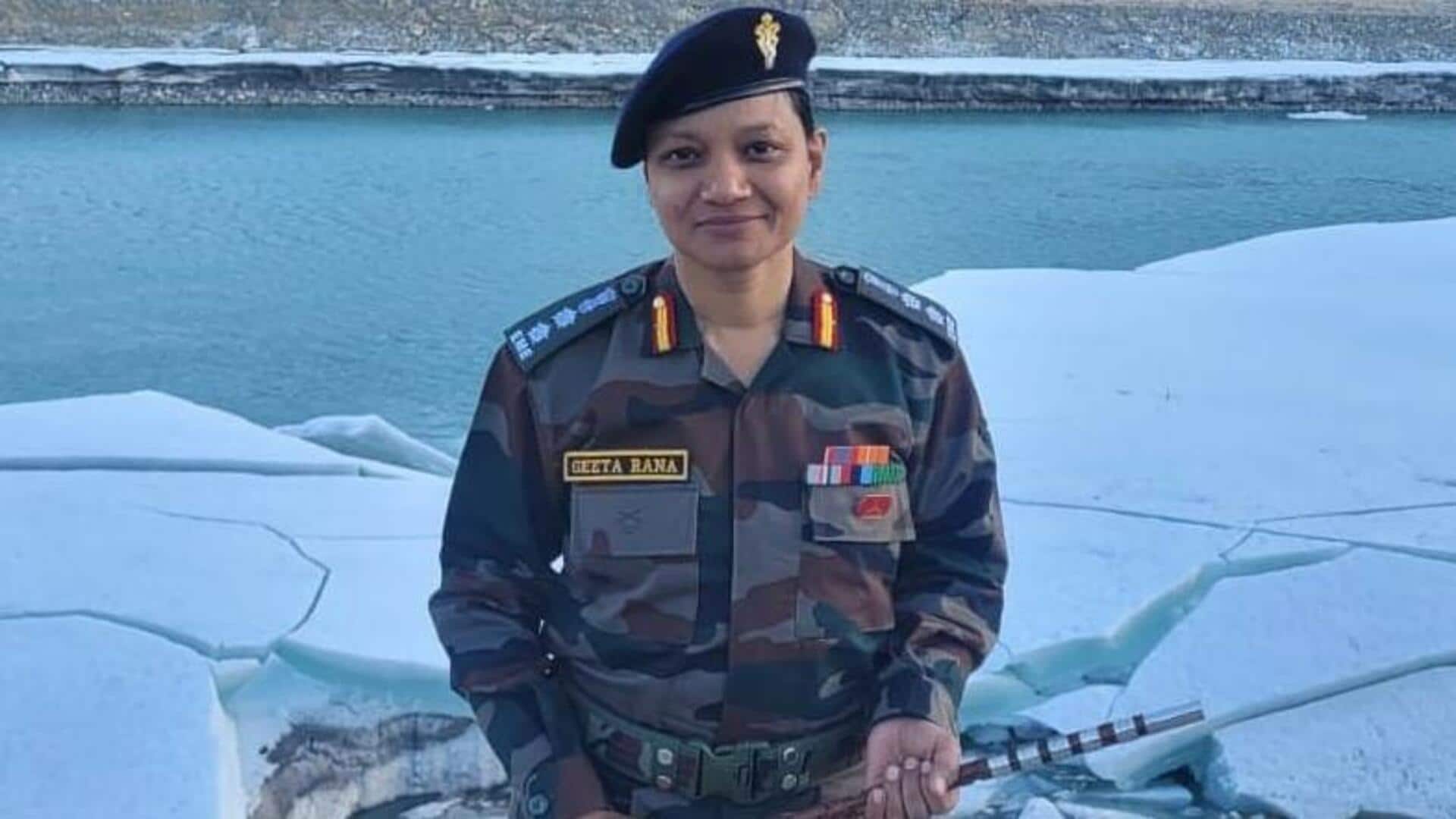 कर्नल गीता राणा बनीं लद्दाख में भारत-चीन सीमा के पास तैनात होने वालीं पहली महिला अधिकारी