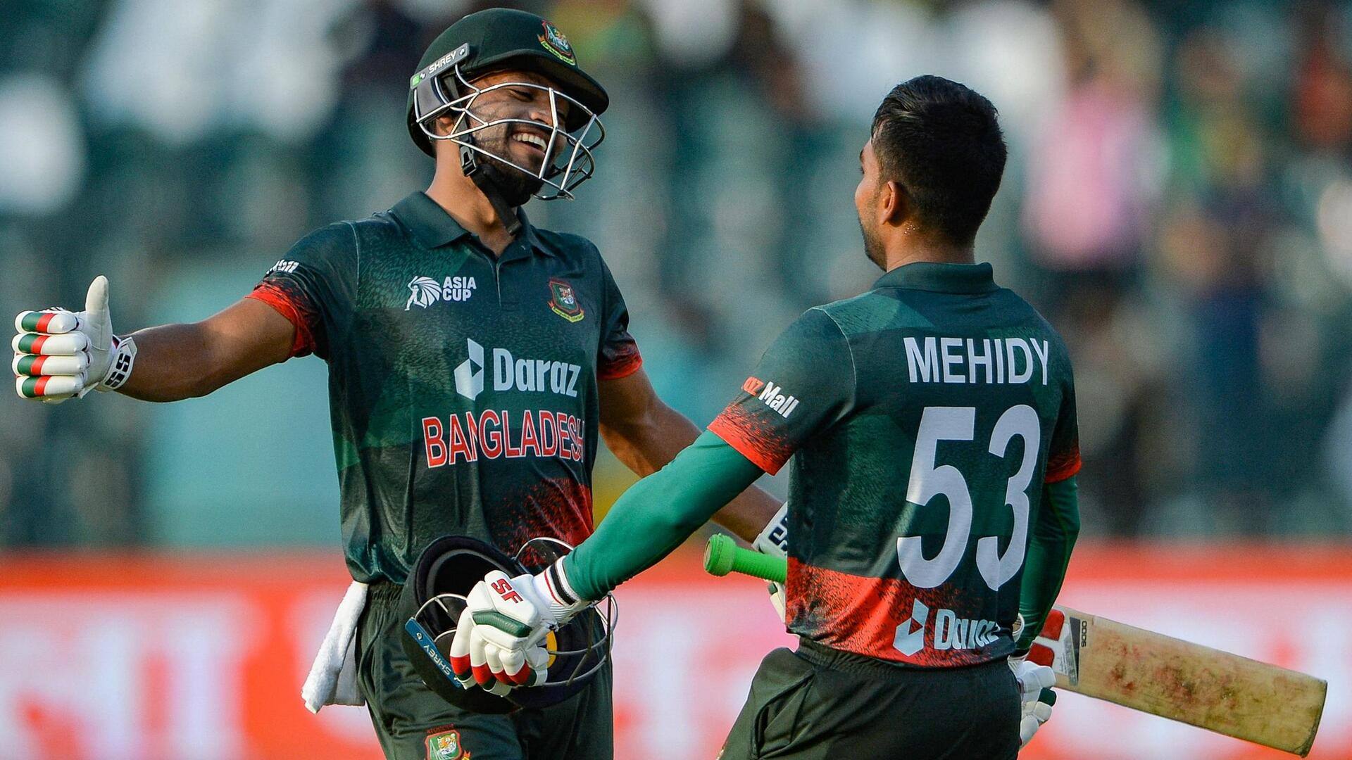 बांग्लादेश बनाम अफगानिस्तान: नजमुल हुसैन शांतो ने लगाया वनडे करियर का छठा अर्धशतक, जानिए उनके आंकड़े