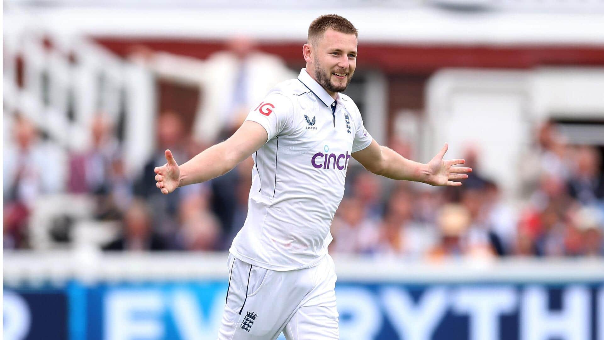 एशेज सीरीज 2025-26: गस एटकिंसन चोट के चलते आखिरी टेस्ट से हुए बाहर