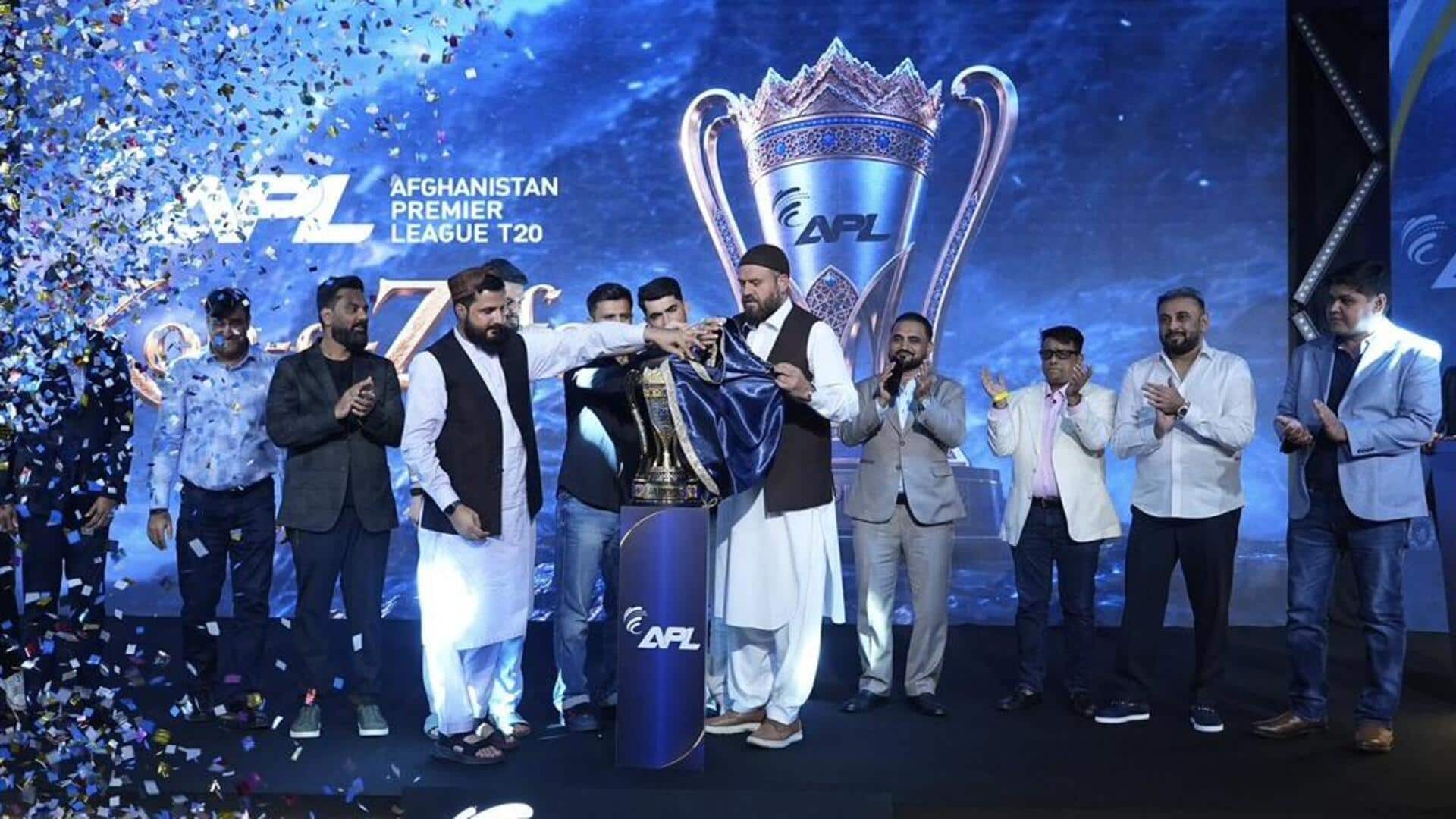 अफगानिस्तान प्रीमियर लीग का 27 दिसंबर से होगा आगाज, 3 टीमों और ट्रॉफी का हुआ अनावरण