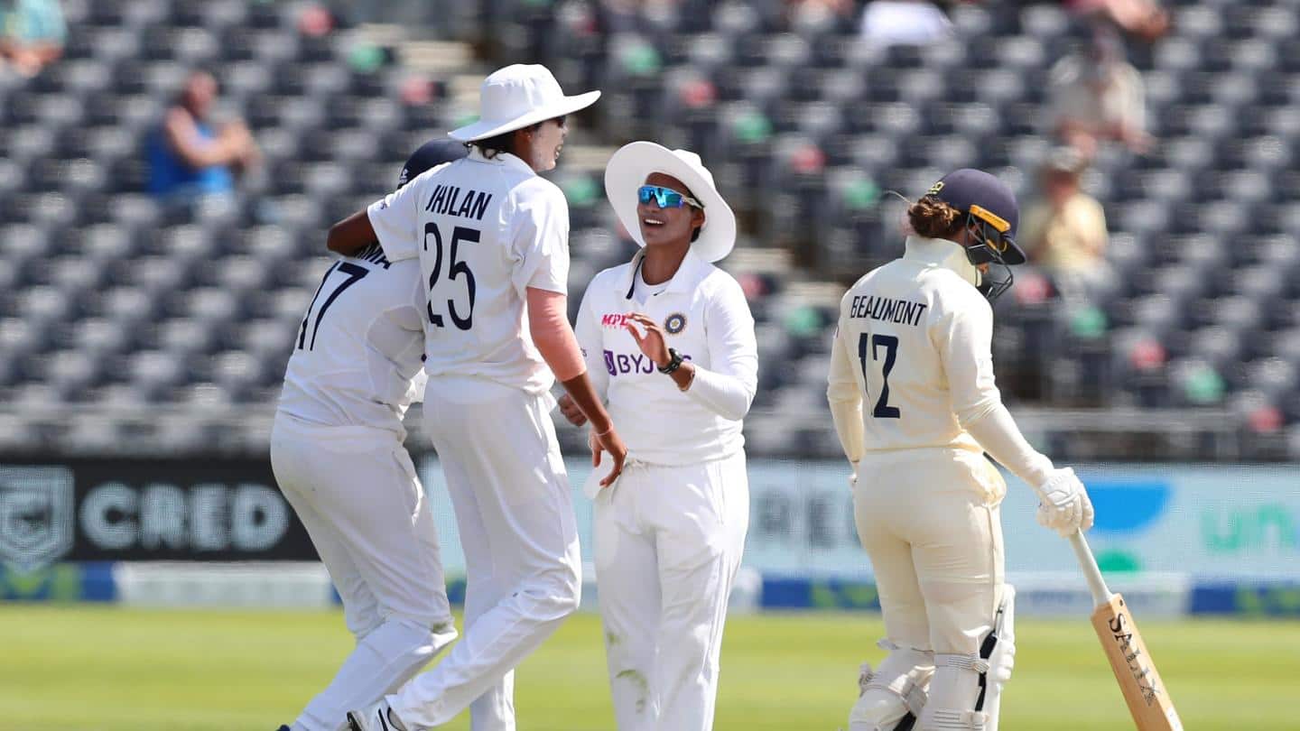 इंग्लैंड बनाम भारत, महिला टेस्ट: पहले दिन मेजबान टीम का दबदबा, नाइट ने बनाए 95 रन
