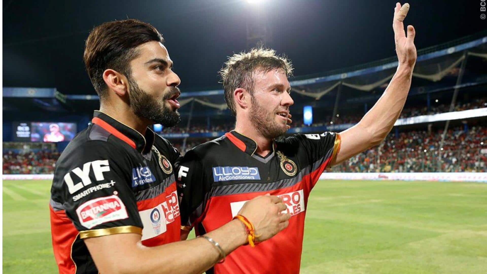 IPL इतिहास में RCB की ओर से इन बल्लेबाजों ने की हैं 200+ रन की साझेदारियां