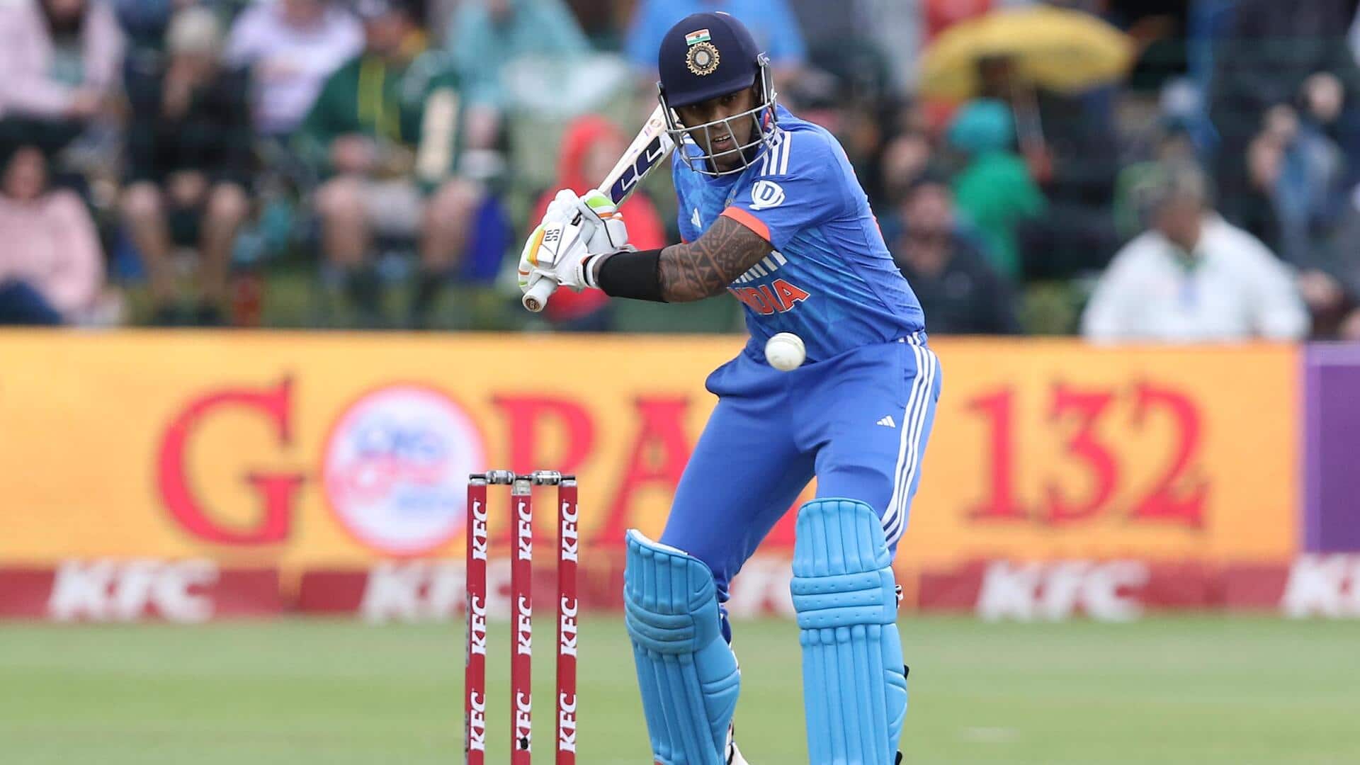 सूर्यकुमार यादव दक्षिण अफ्रीका में सबसे ज्यादा स्कोर बनाने वाले भारतीय कप्तान बने