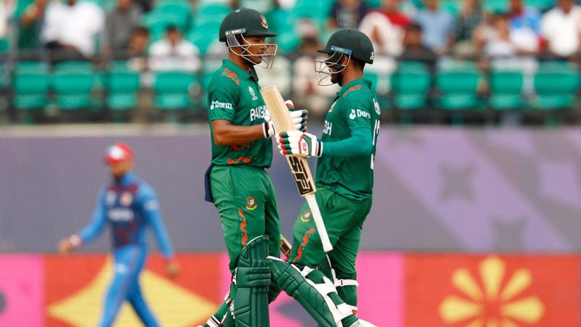 वनडे विश्व कप 2023: अफगानिस्तान-बांग्लादेश मैच के बाद धर्मशाला के मैदान को मिली औसत रेटिंग 