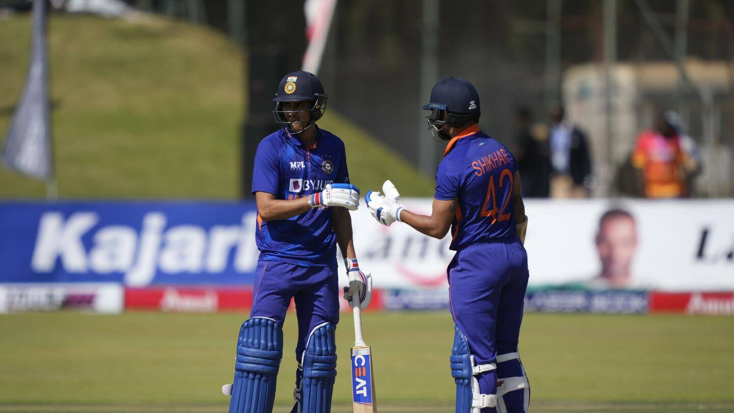 पहले वनडे में भारत ने जिम्बाब्वे को 10 विकेट से हराया, धवन-गिल ने लगाए अर्धशतक