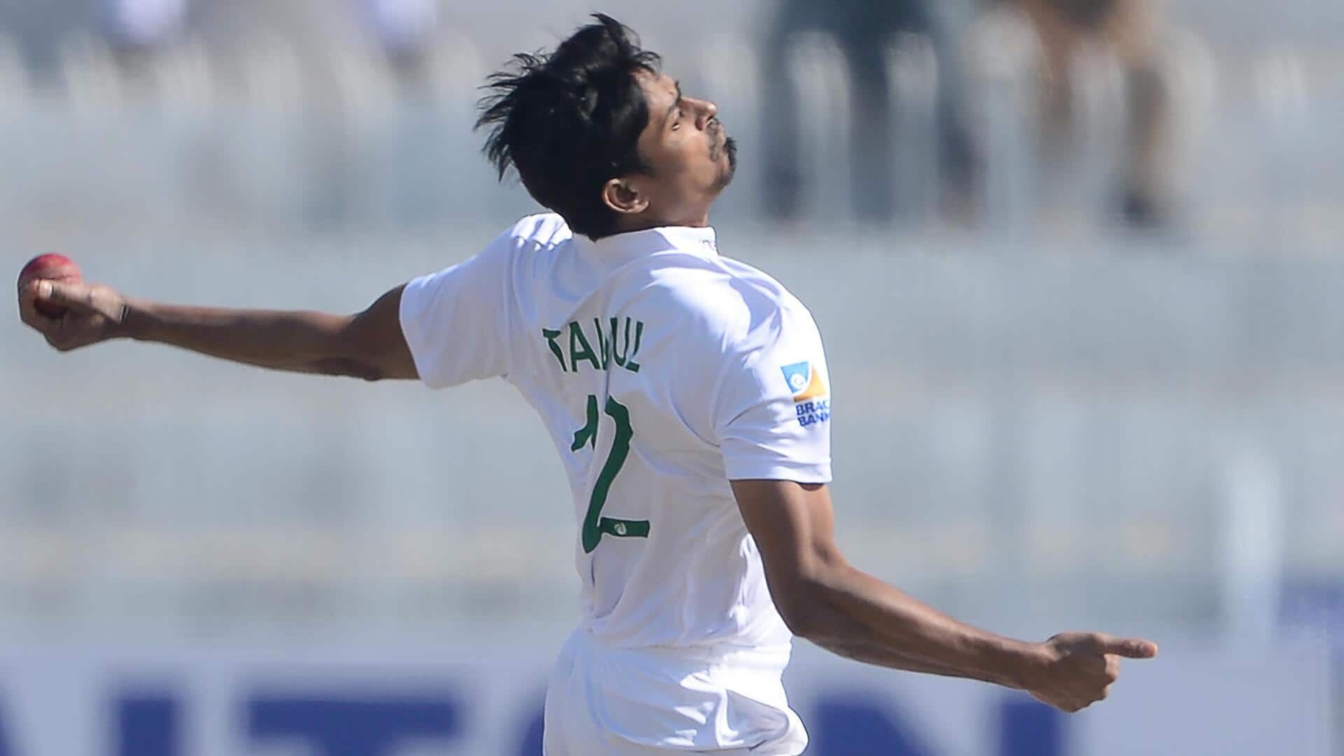 बांग्लादेश बनाम न्यूजीलैंड: तैजुल इस्लाम ने चटकाए 3 विकेट, जानिए उनके आंकड़े
