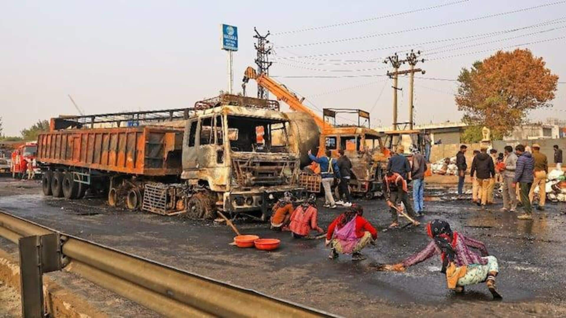 जयपुर LPG टैंकर विस्फोट: मृतकों की संख्या बढ़कर 14 पहुंची, कई घायलों की हालत गंभीर